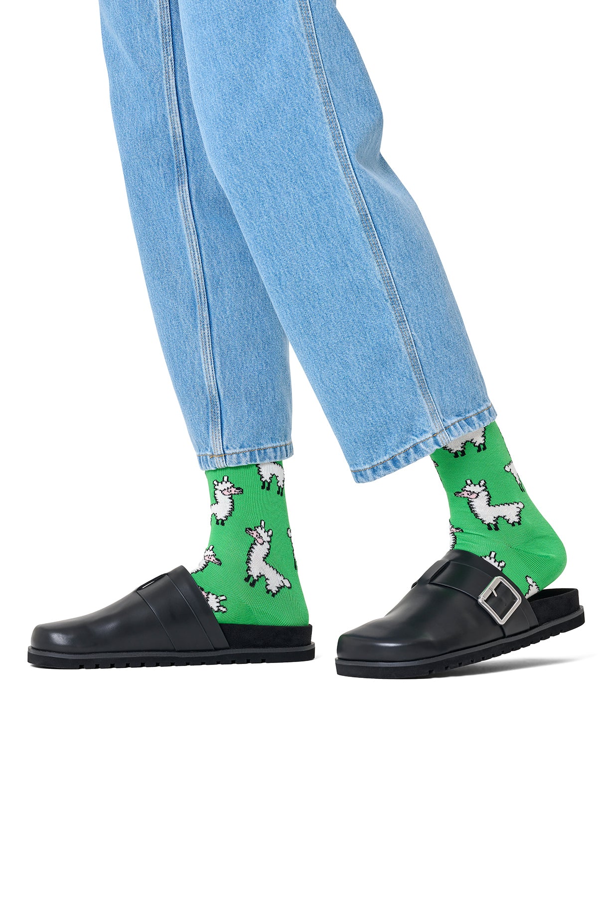 Happy Socks Erkek Yeşil Desenli Pamuklu Çorap - Image 2