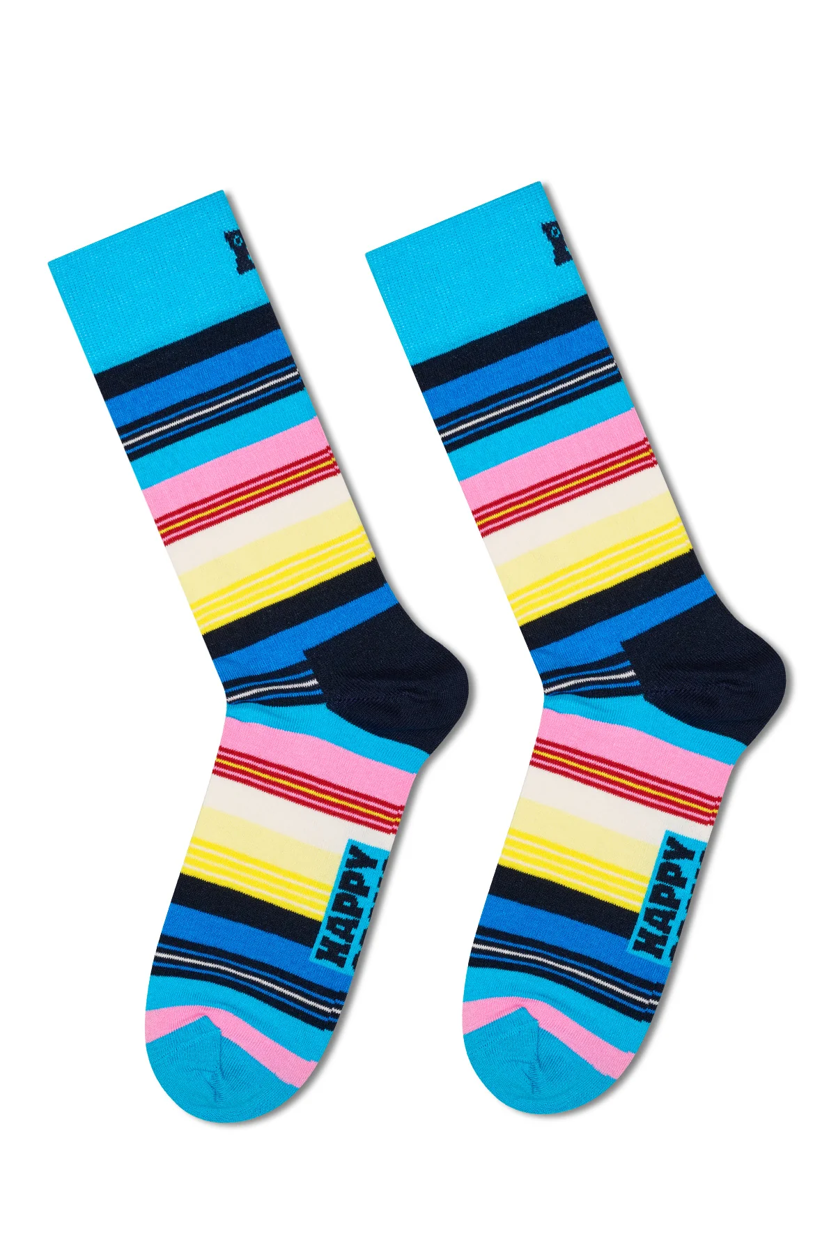 Happy Socks Kadın Çok Renkli Desenli Pamuklu 3’lü Çorap Seti - Image 4