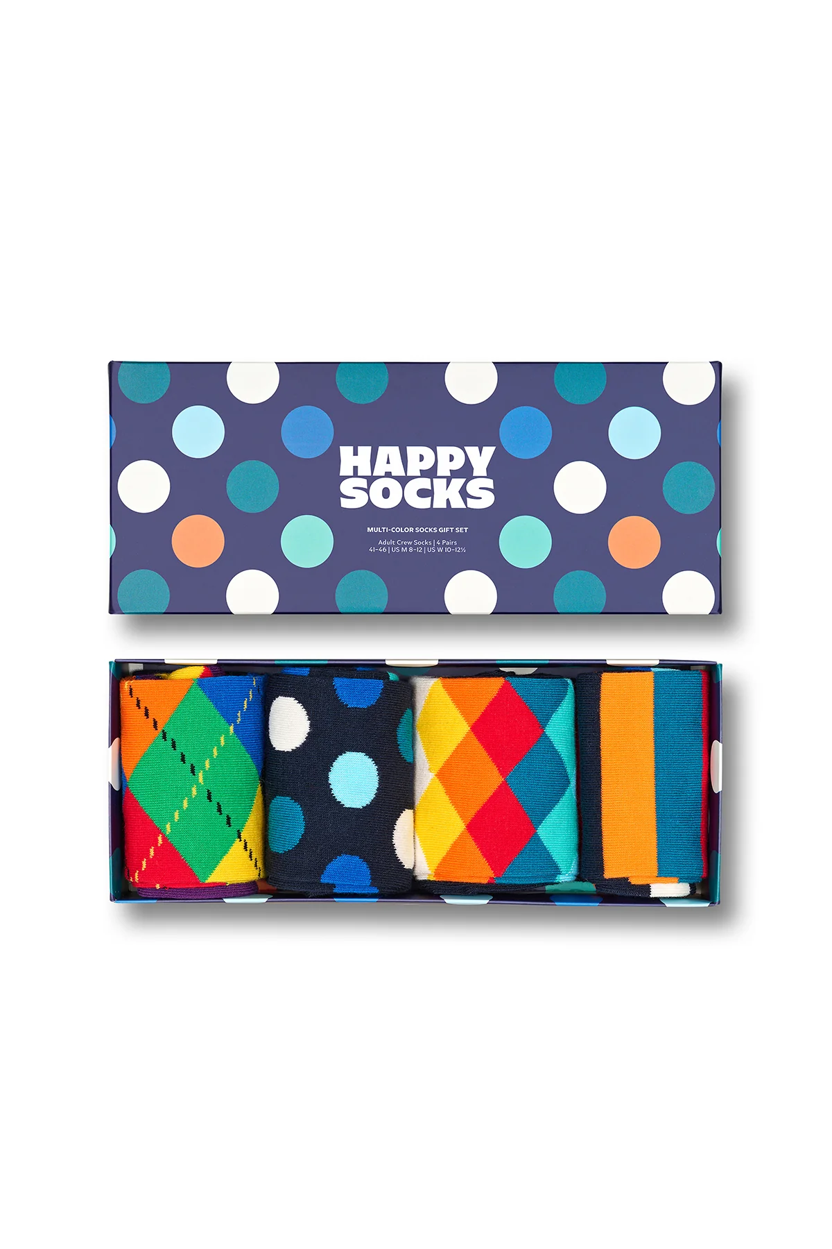 Happy Socks Kadın Çok Renkli Desenli Pamuklu 4'lü Çorap Seti - Image 6