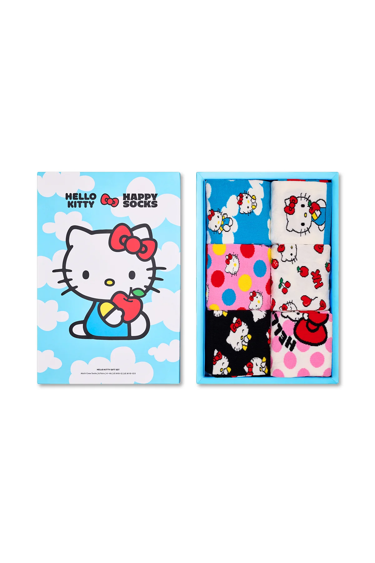 Happy Socks Kadın Çok Renkli Hello Kitty Temalı 6'lı Çorap Seti - Image 10