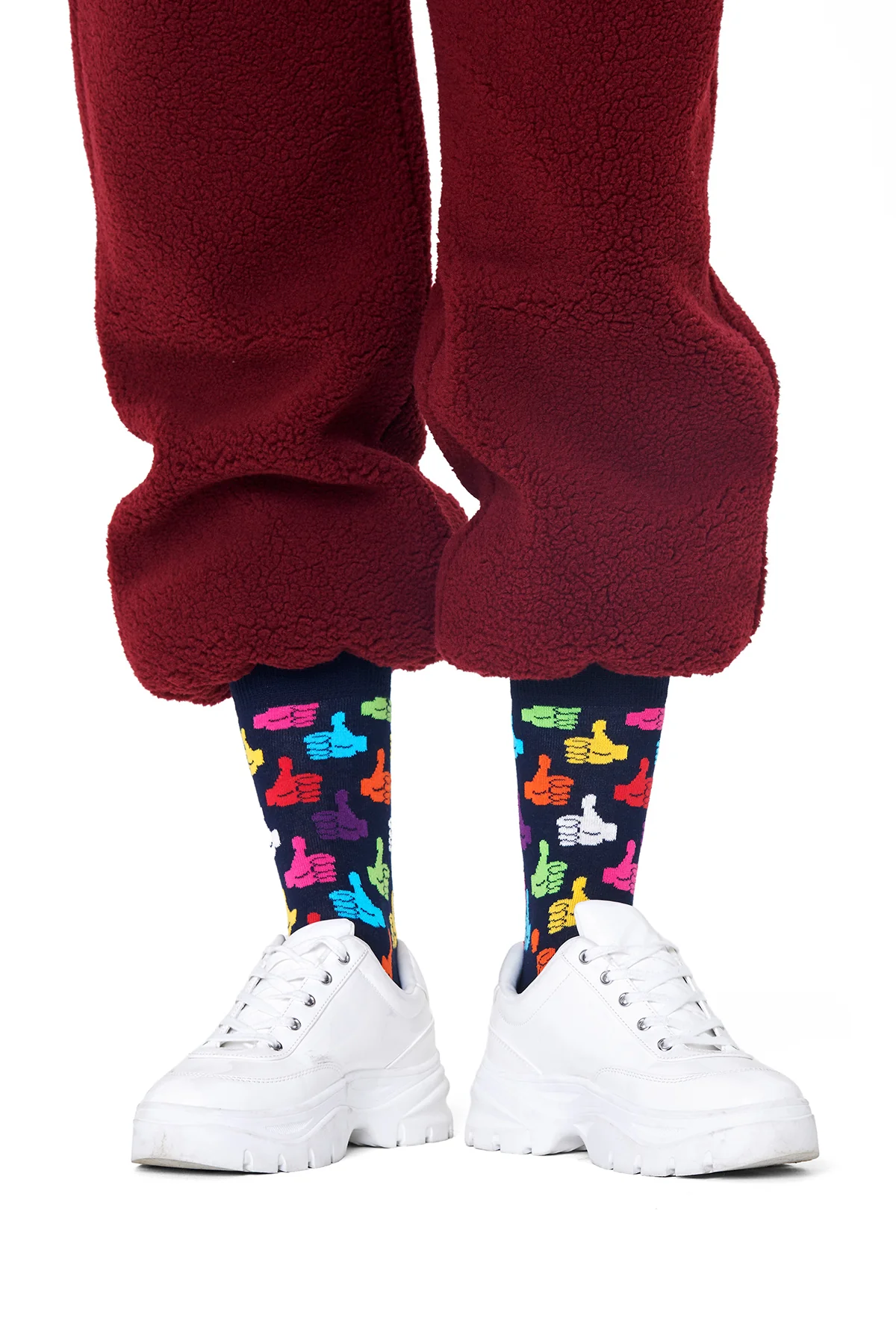 Happy Socks Kadın Lacivert Desenli Pamuklu Çorap - Image 3