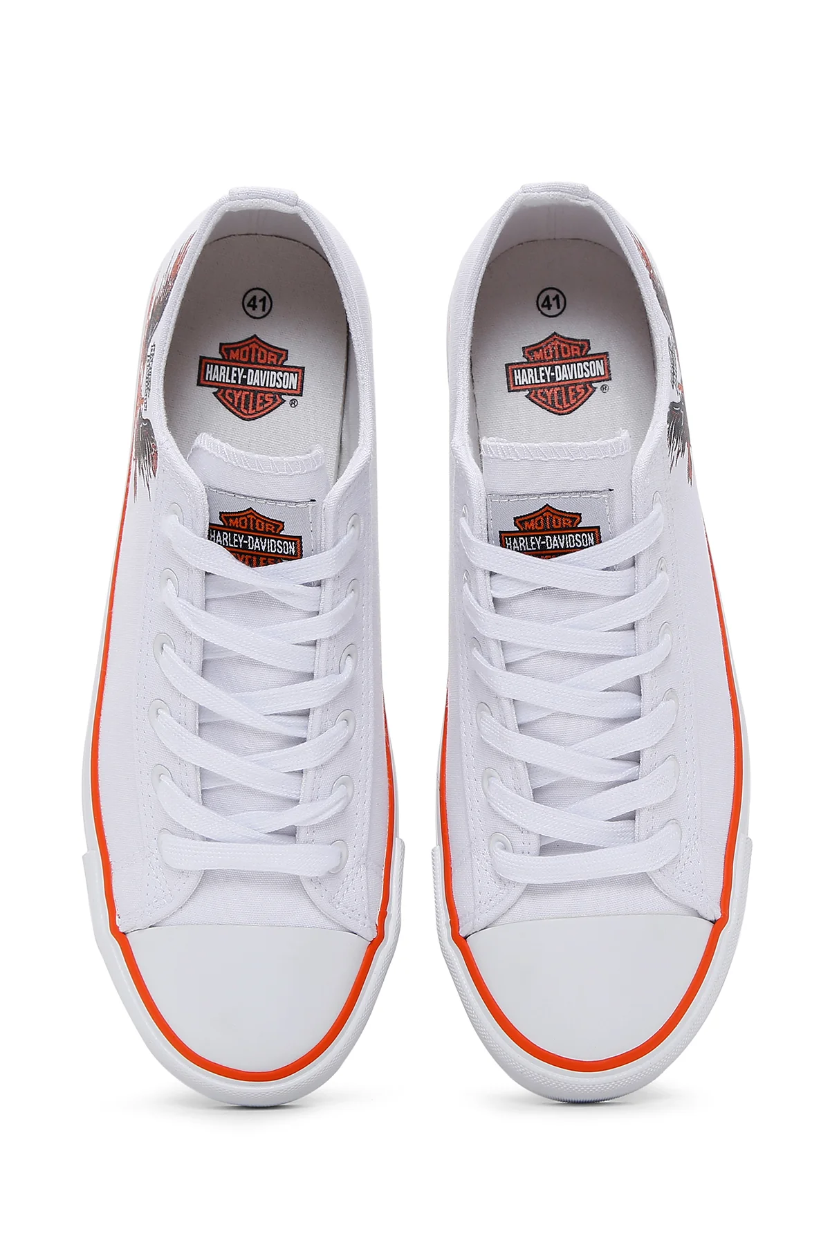 Harley Davidson Erkek Beyaz Peoria Sneaker - Image 6