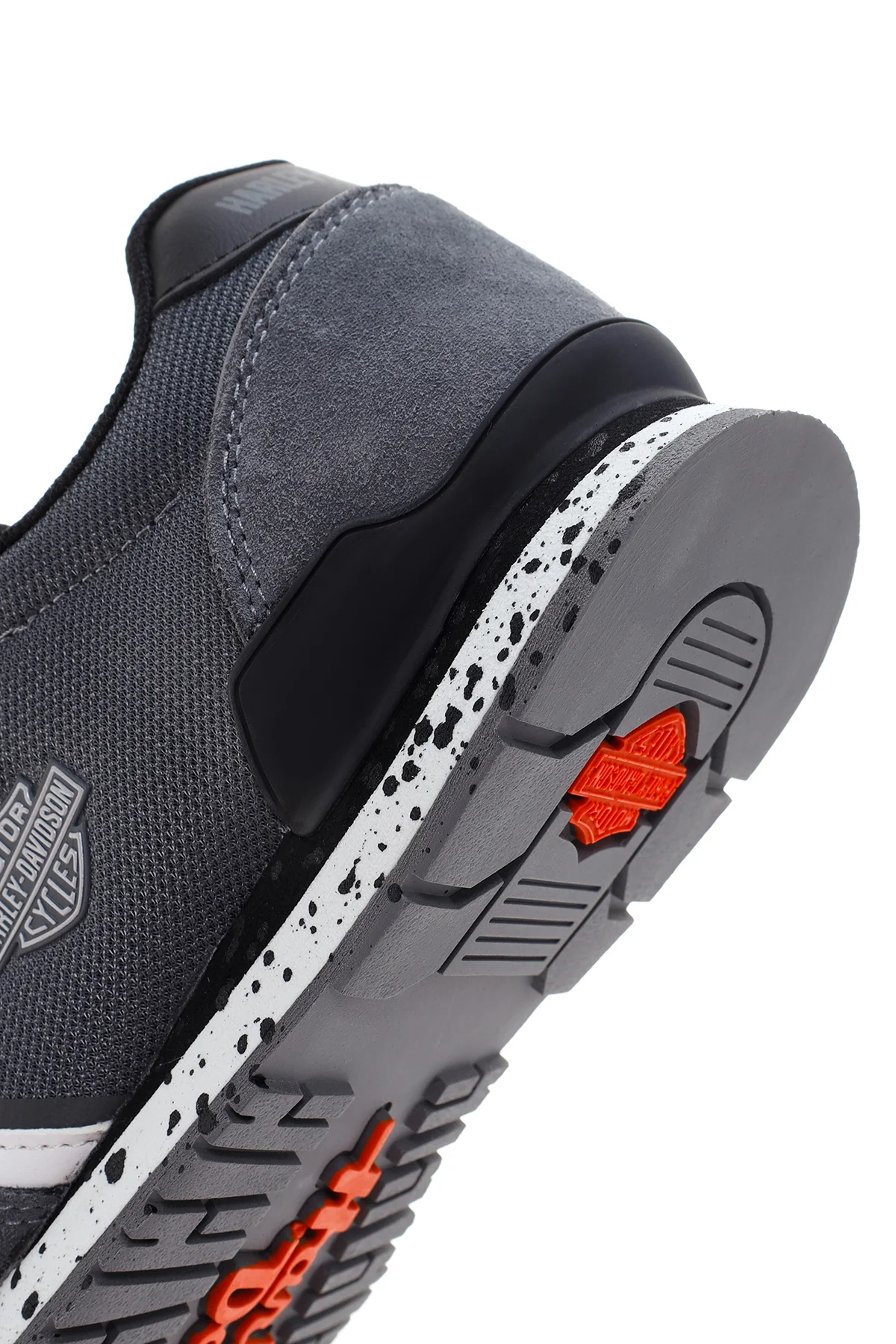 Harley Davidson Erkek Chevelle Gri Süet Detaylı Sneaker - Image 9