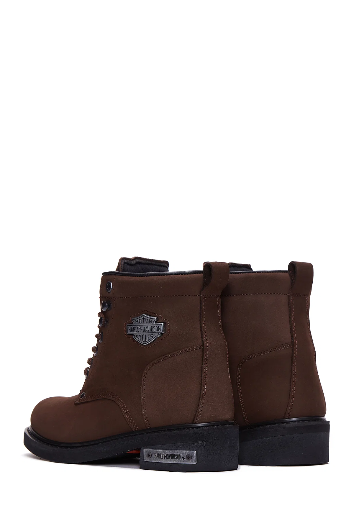 Harley Davidson Erkek Kahverengi Nubuk Gibson Deri Bot - Image 6