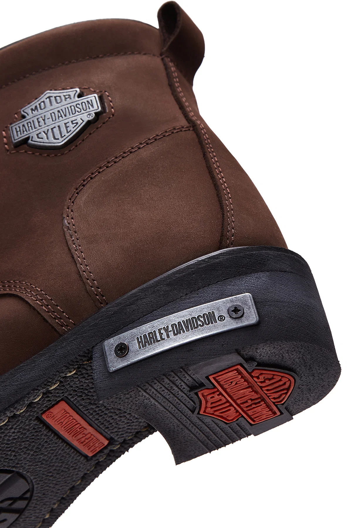 Harley Davidson Erkek Kahverengi Nubuk Gibson Deri Bot - Image 7