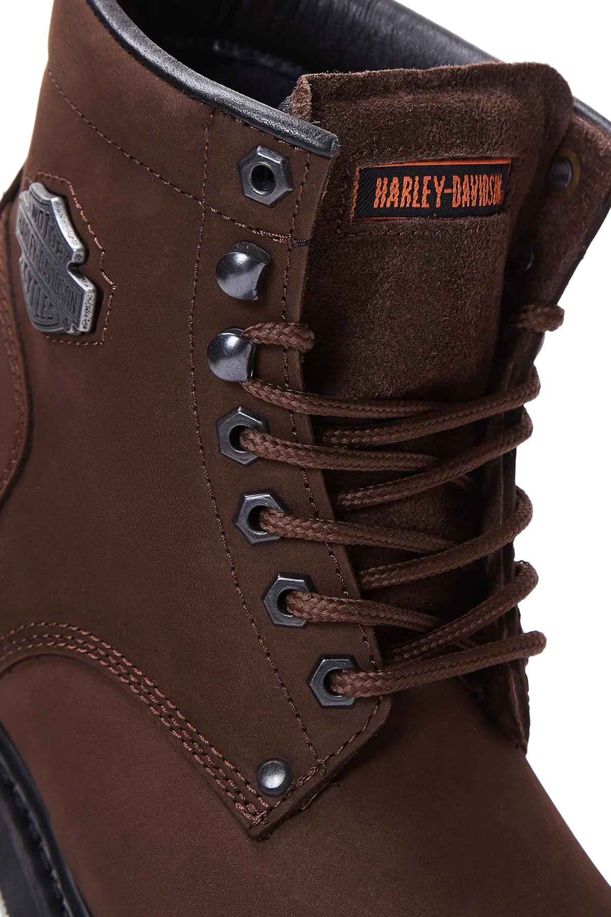 Harley Davidson Erkek Kahverengi Nubuk Gibson Deri Bot - Image 8