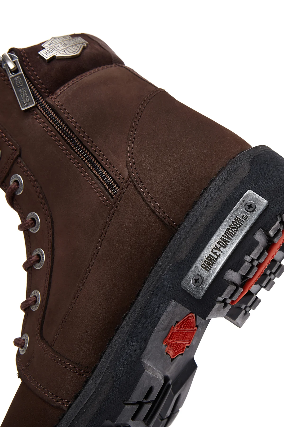 Harley Davidson Erkek Koyu Kahve Nogales Nubuk Deri Bot - Image 7