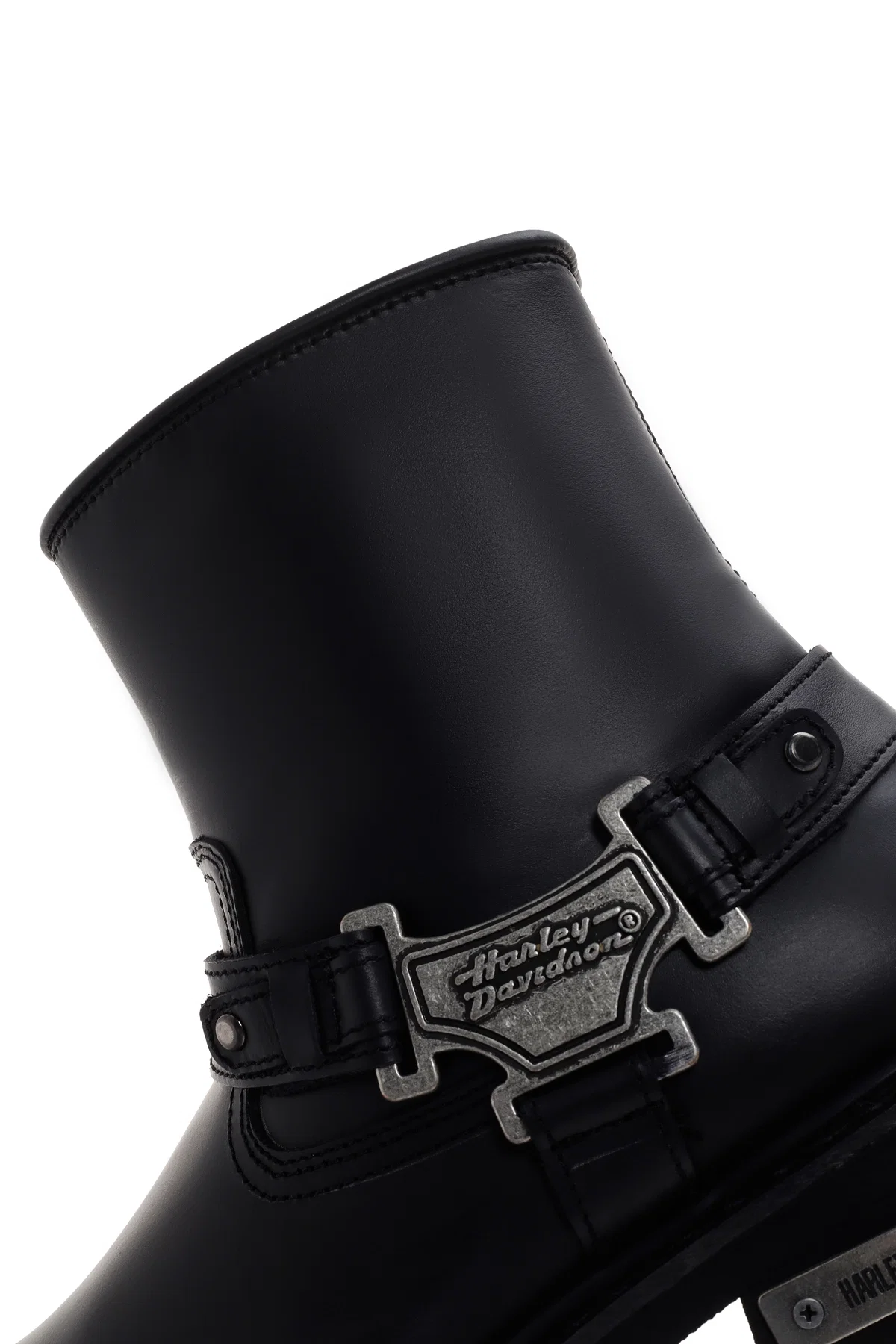 Harley Davidson Erkek Siyah Estes Fermuarlı Deri Bot - Image 7