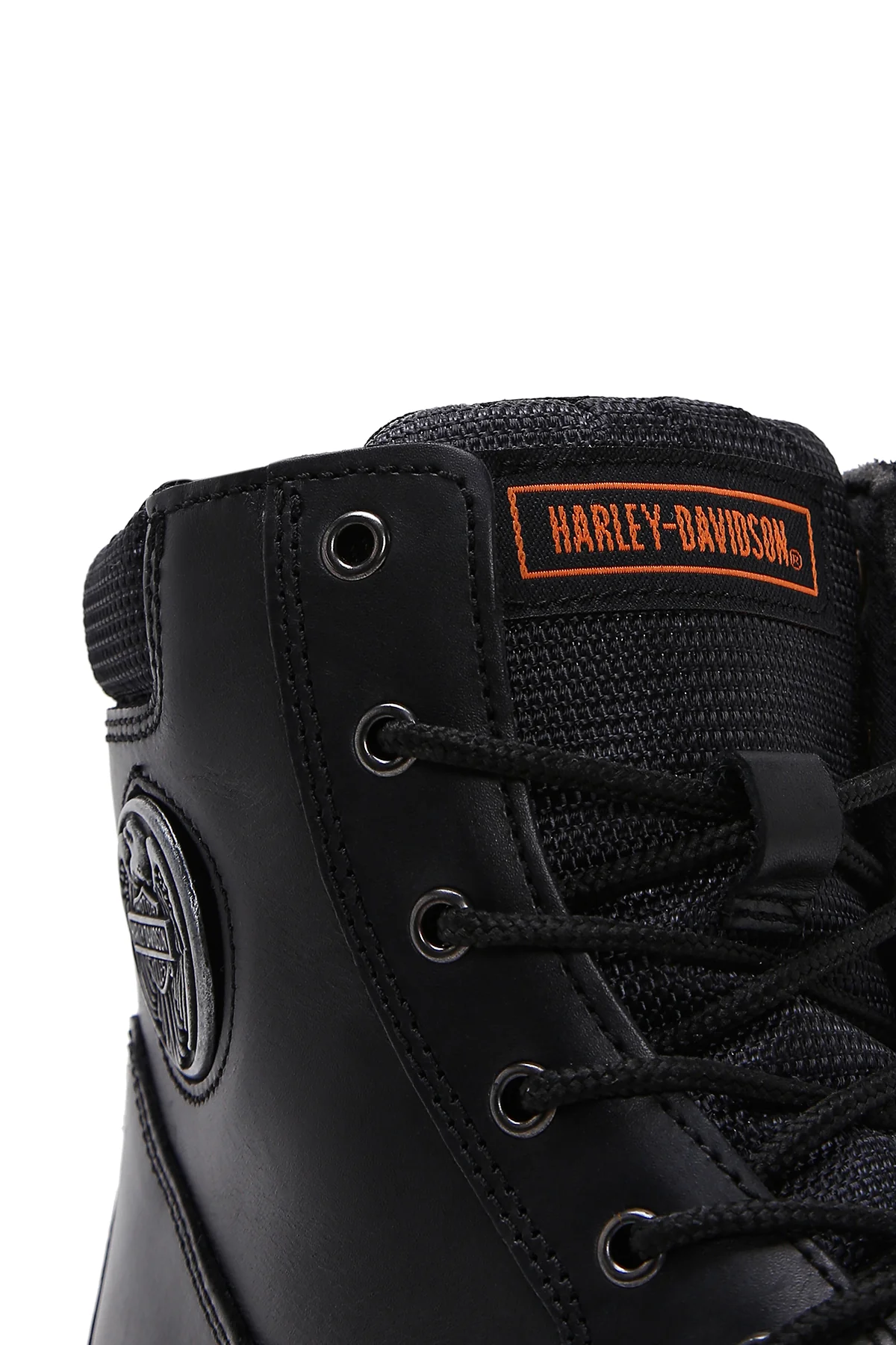 Harley Davidson Erkek Siyah Jim Deri Fermuarlı Bot - Image 11