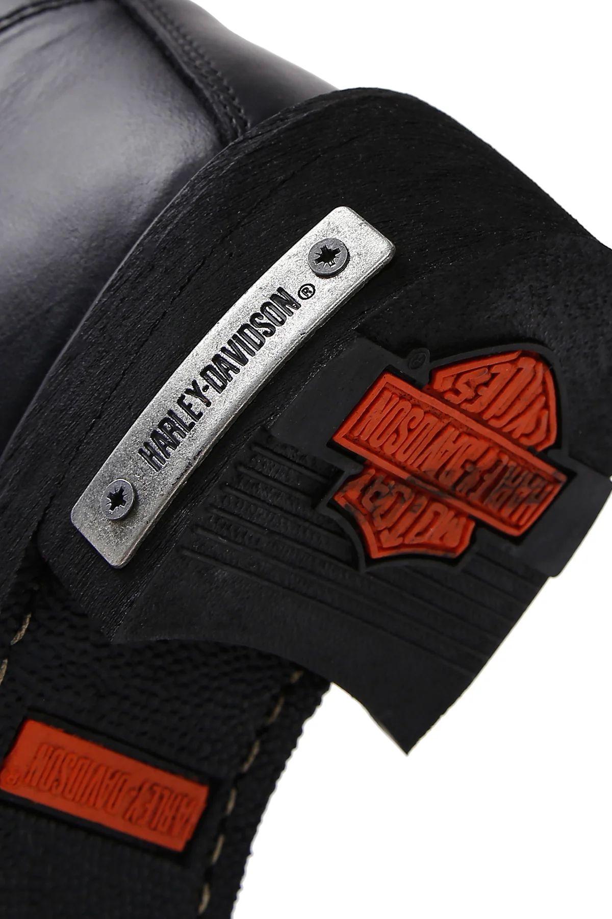 Harley Davidson Erkek Siyah Jim Deri Fermuarlı Bot - Image 12