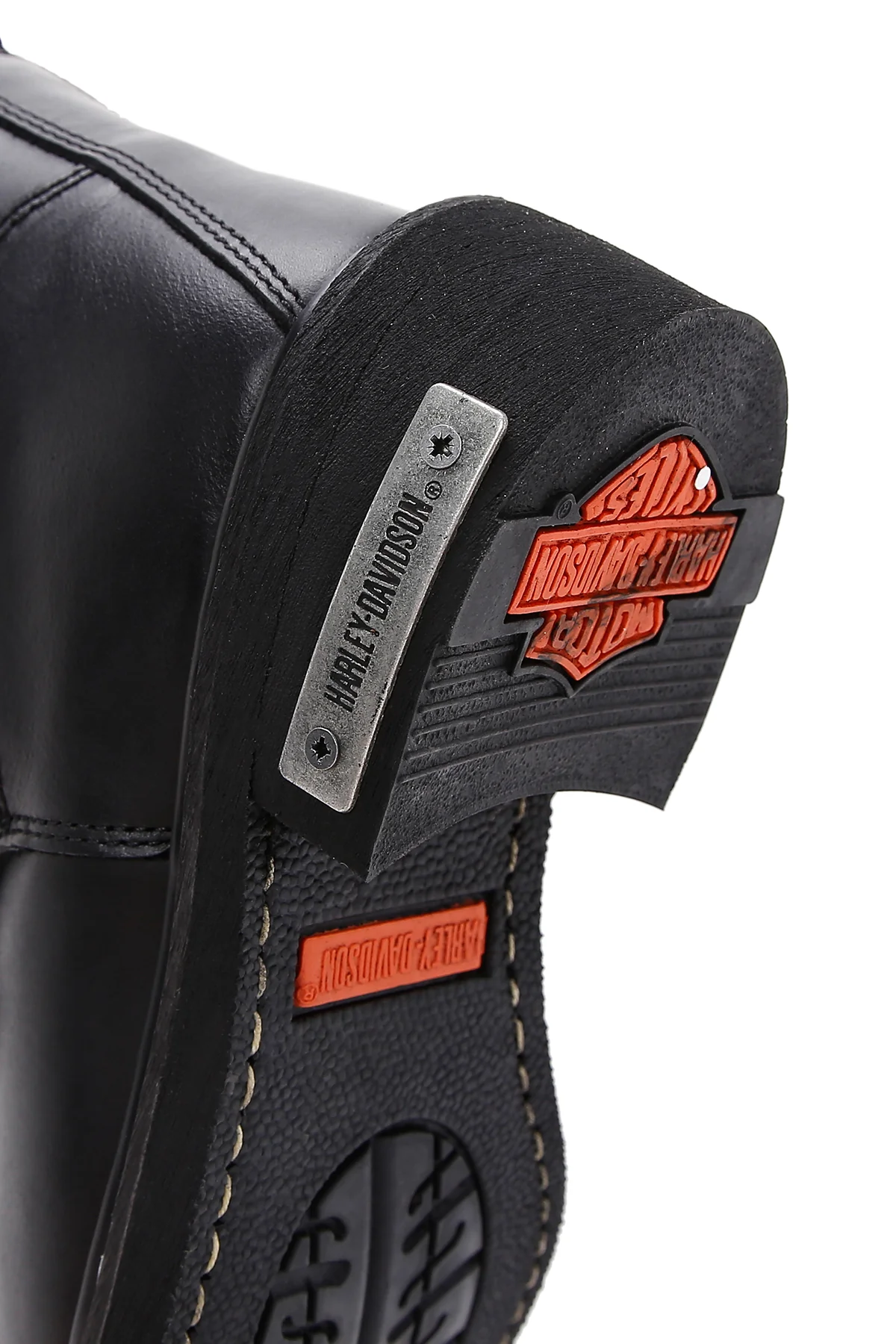 Harley Davidson Erkek Siyah Jim Deri Fermuarlı Bot - Image 7