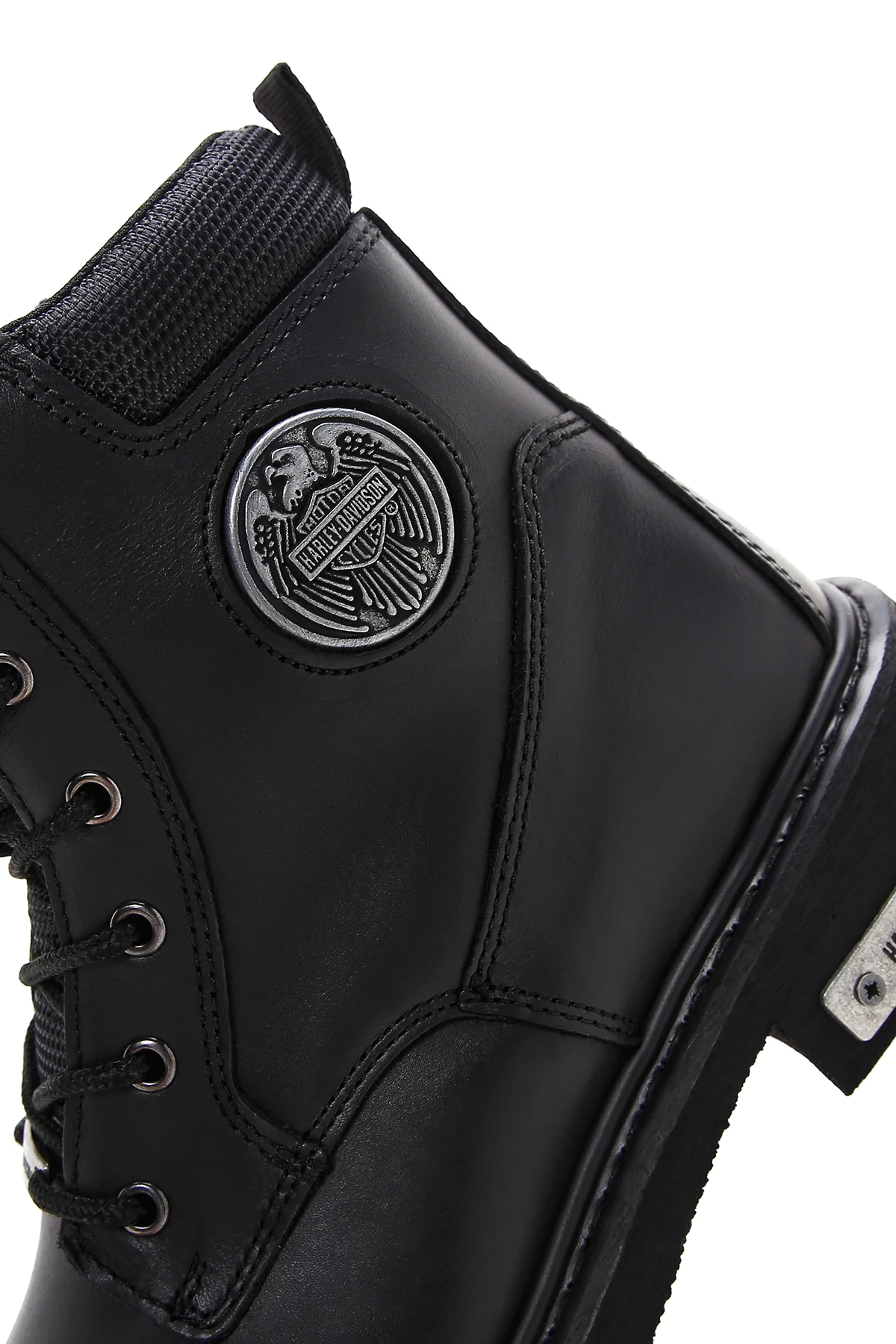 Harley Davidson Erkek Siyah Jim Deri Fermuarlı Bot - Image 9
