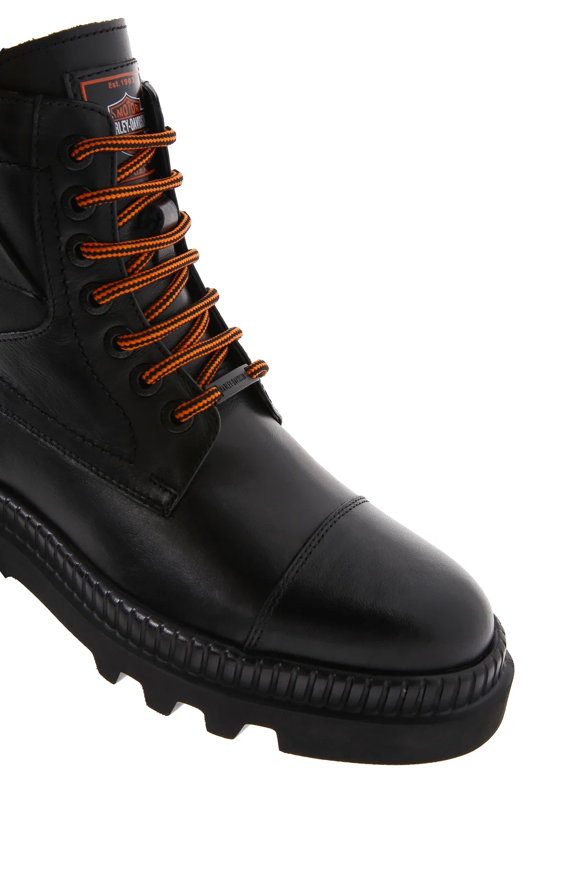 Harley Davidson Erkek Siyah Jordan Deri Postal Bot - Image 10