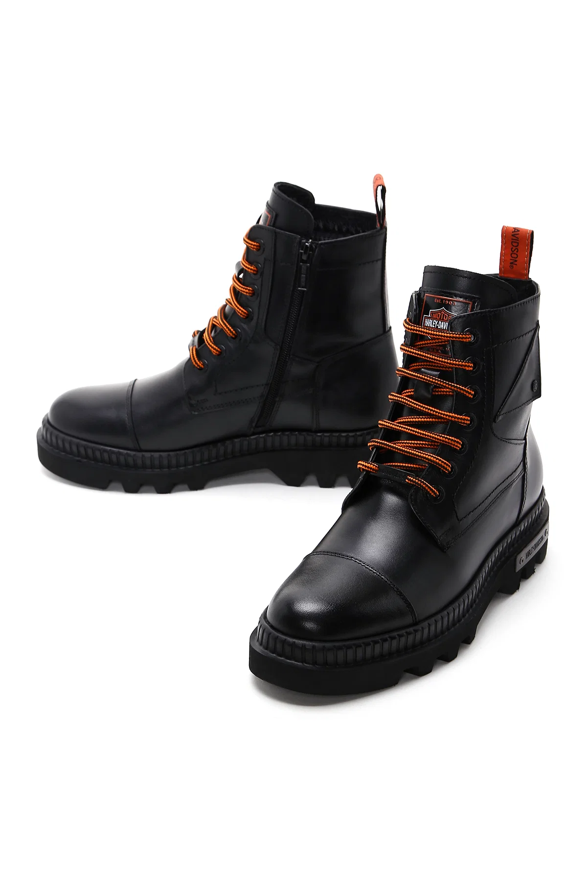 Harley Davidson Erkek Siyah Jordan Deri Postal Bot - Image 3