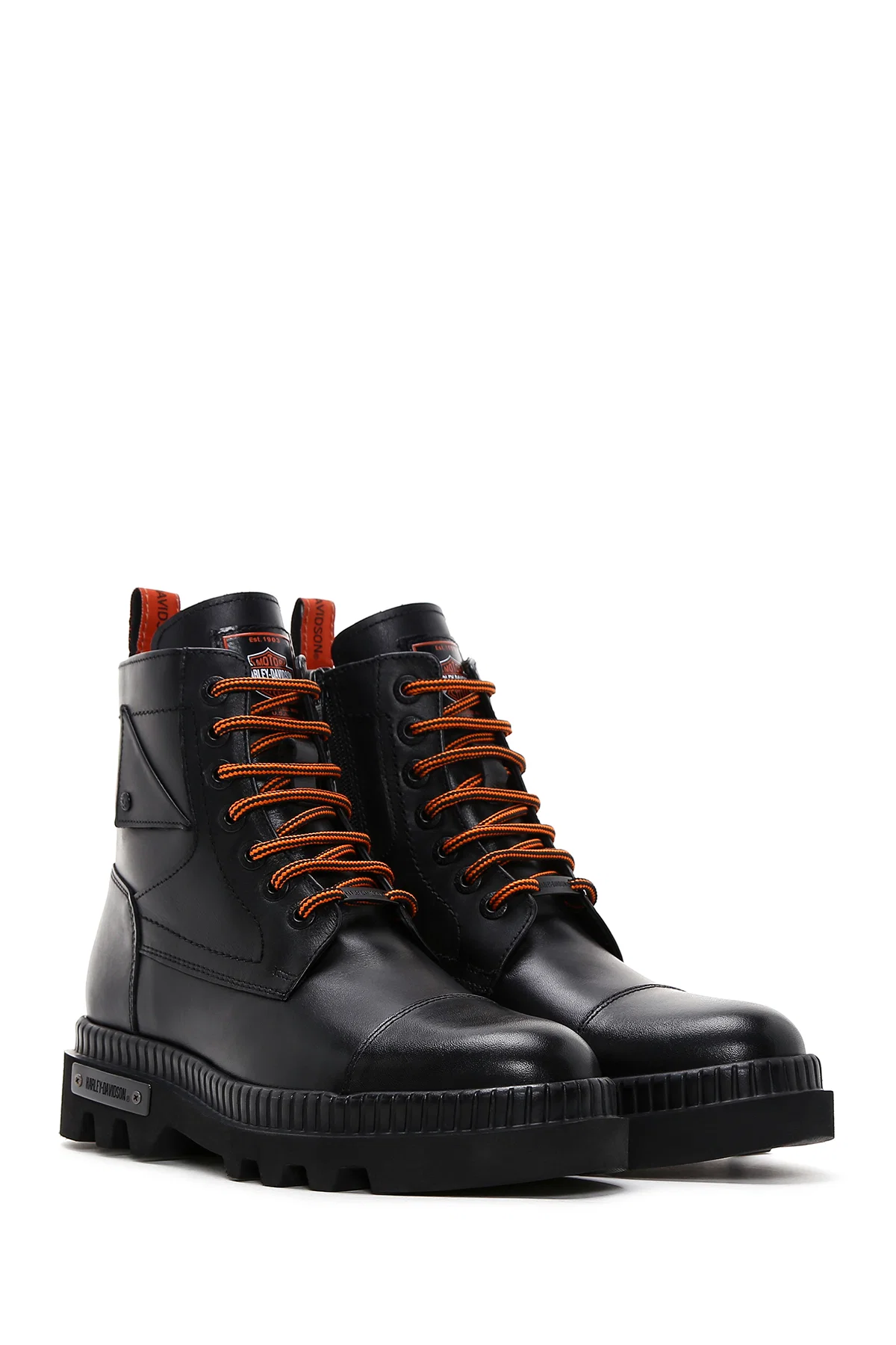 Harley Davidson Erkek Siyah Jordan Deri Postal Bot - Image 4