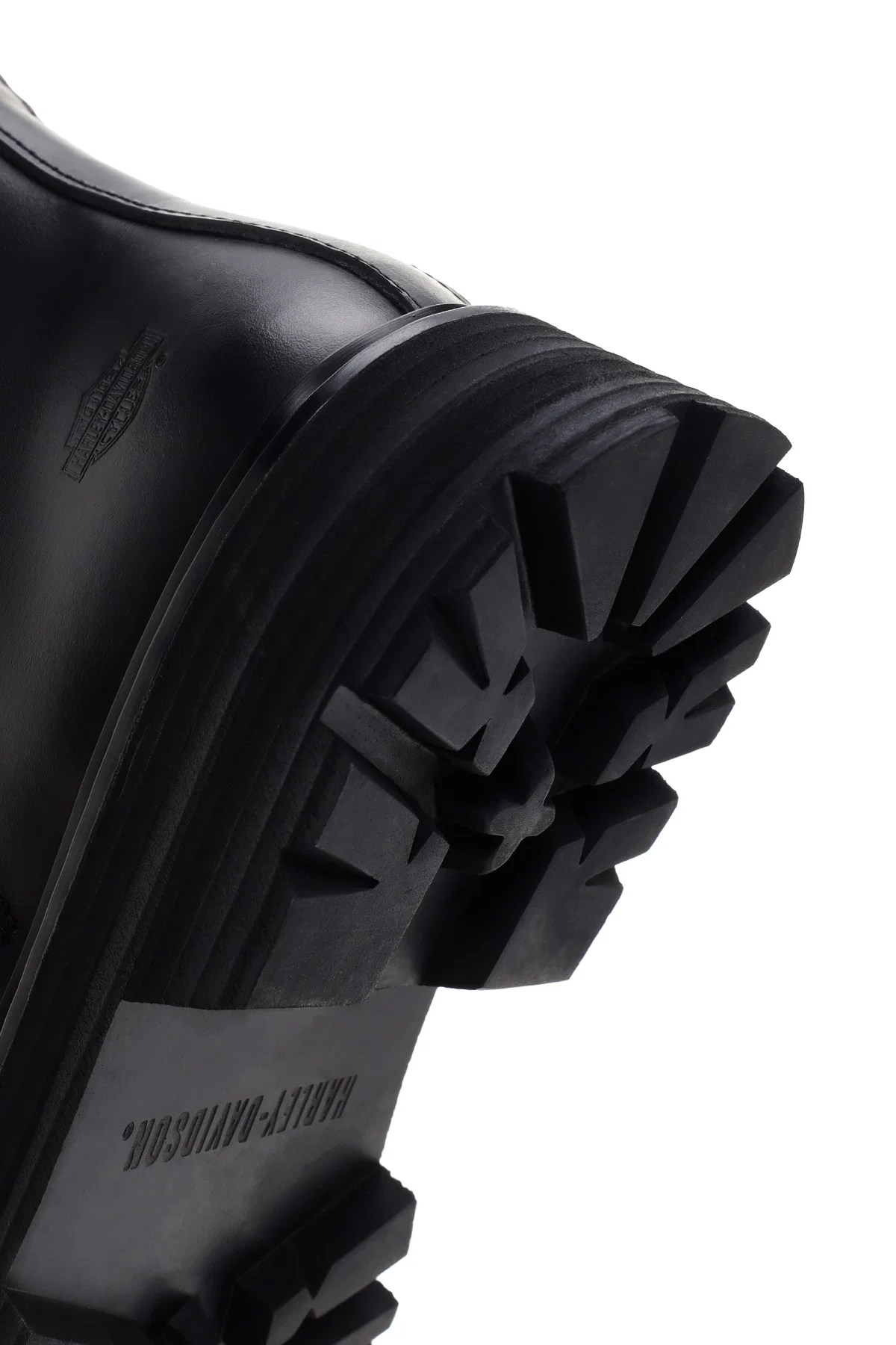 Harley Davidson Erkek Siyah Kalın Tabanlı Fermuarlı Bot - Image 8