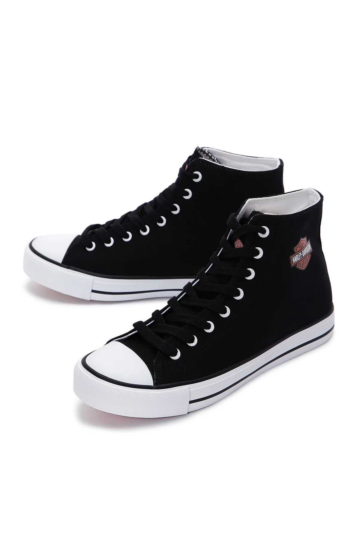 Harley Davidson Erkek Siyah Pittsburgh Bilekli Sneaker - Image 6