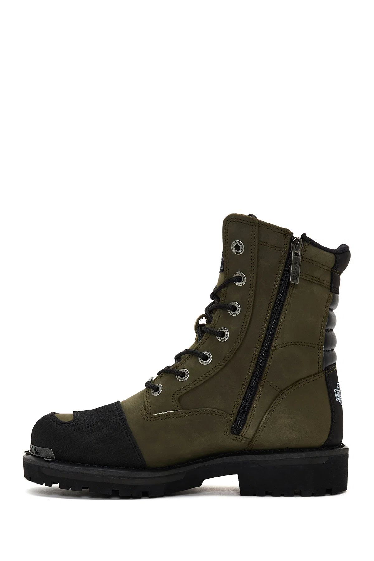 Harley Davidson Erkek Yeşil Riddick Deri Postal Bot - Image 2