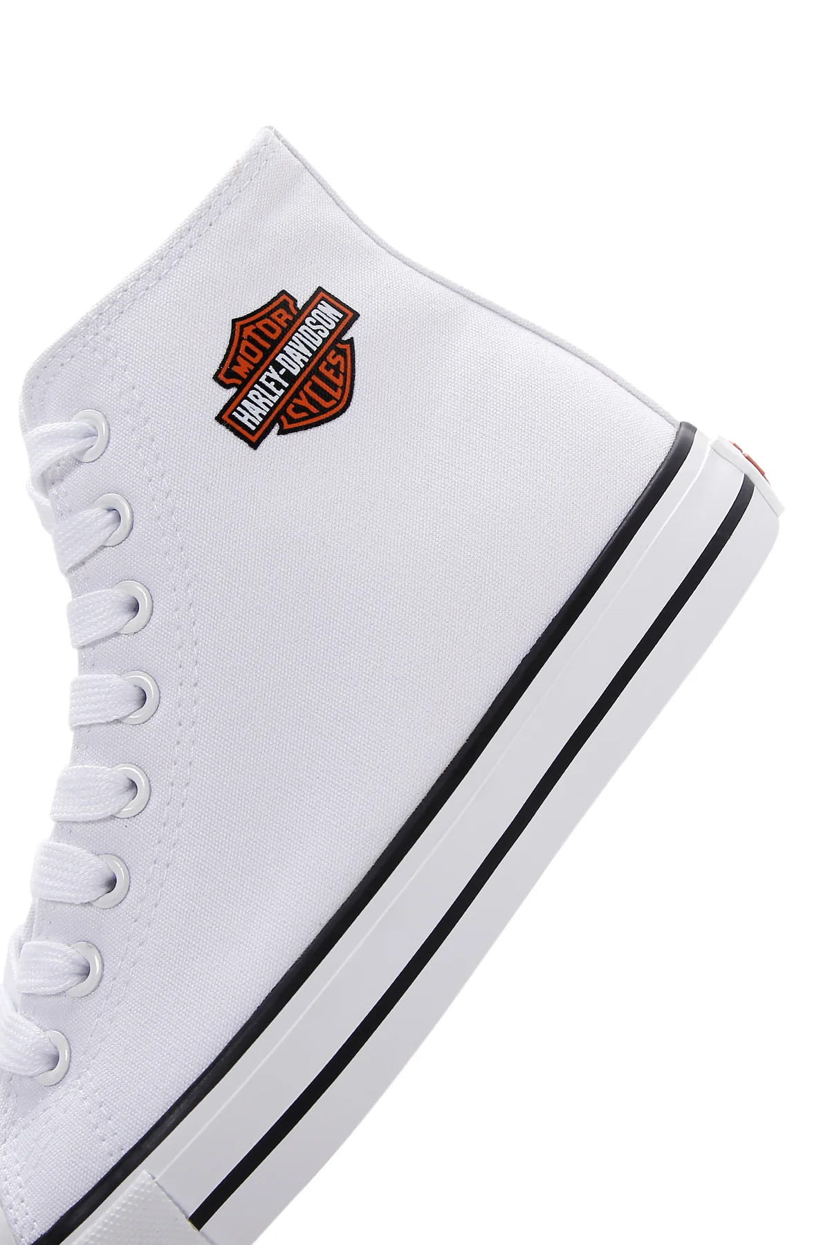 Harley Davidson Kadın Beyaz Pittsburgh Bilekli Sneaker - Image 7