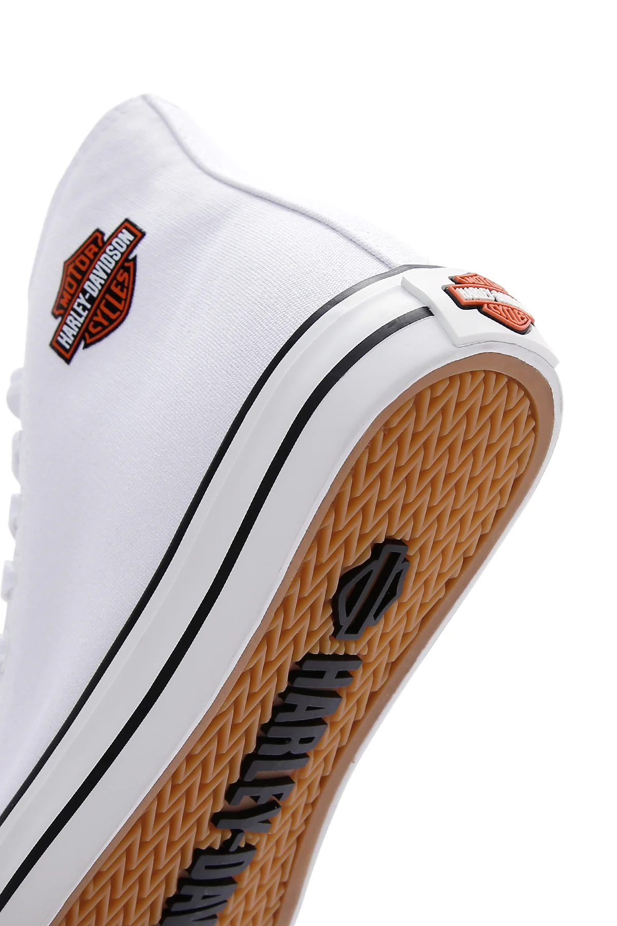 Harley Davidson Kadın Beyaz Pittsburgh Bilekli Sneaker - Image 8
