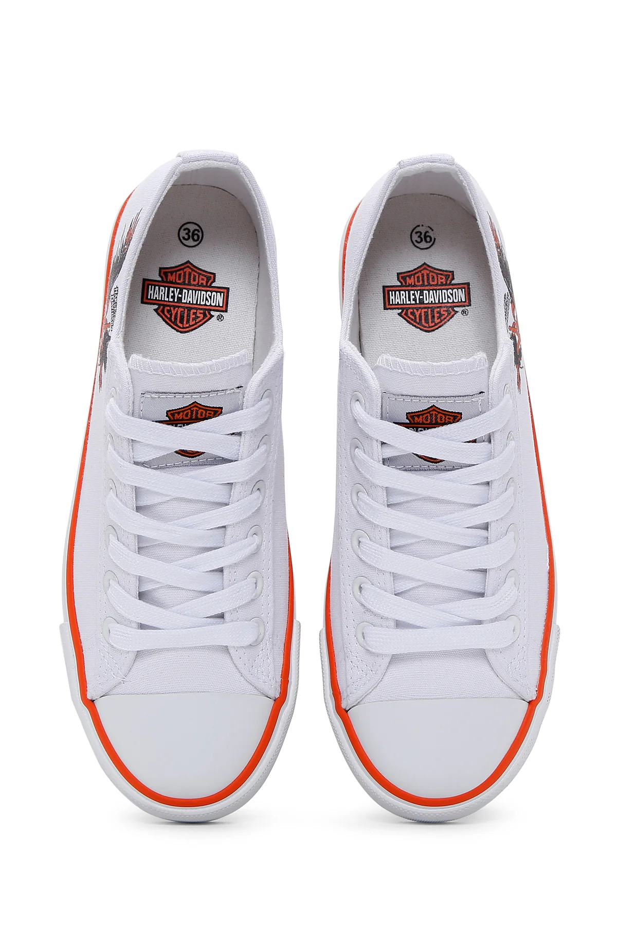 Harley Davidson Kadın Beyaz Sneaker - Image 6