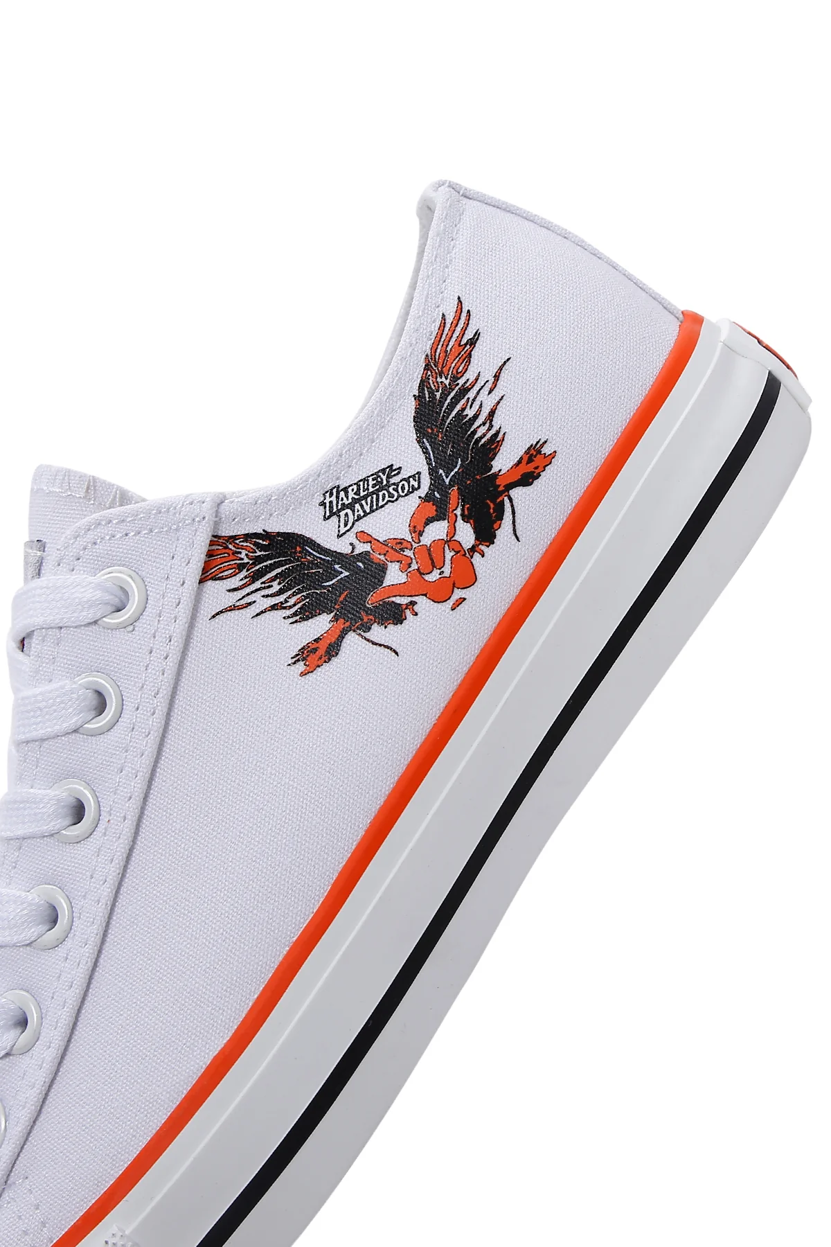 Harley Davidson Kadın Beyaz Sneaker - Image 7