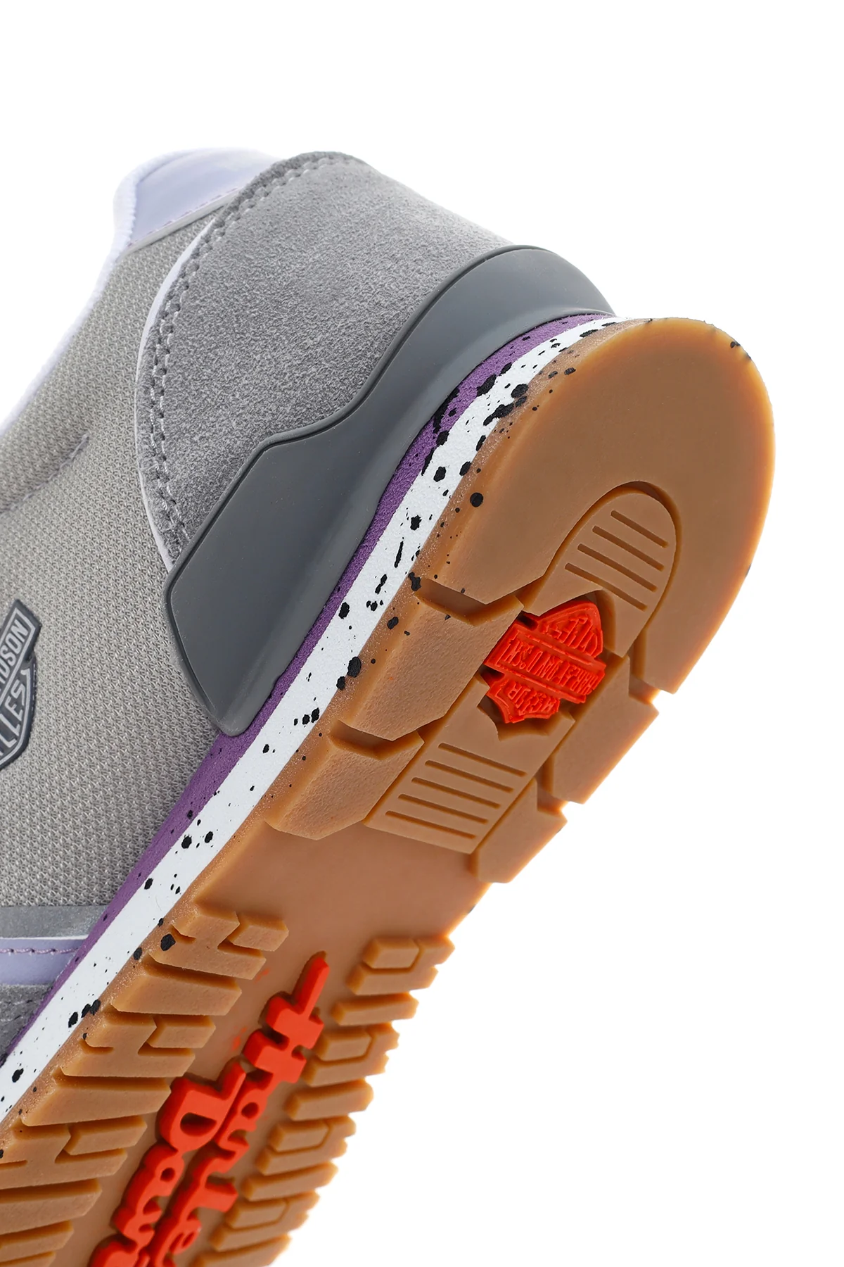 Harley Davidson Kadın Chevelle Gri Süet Detaylı Sneaker - Image 8