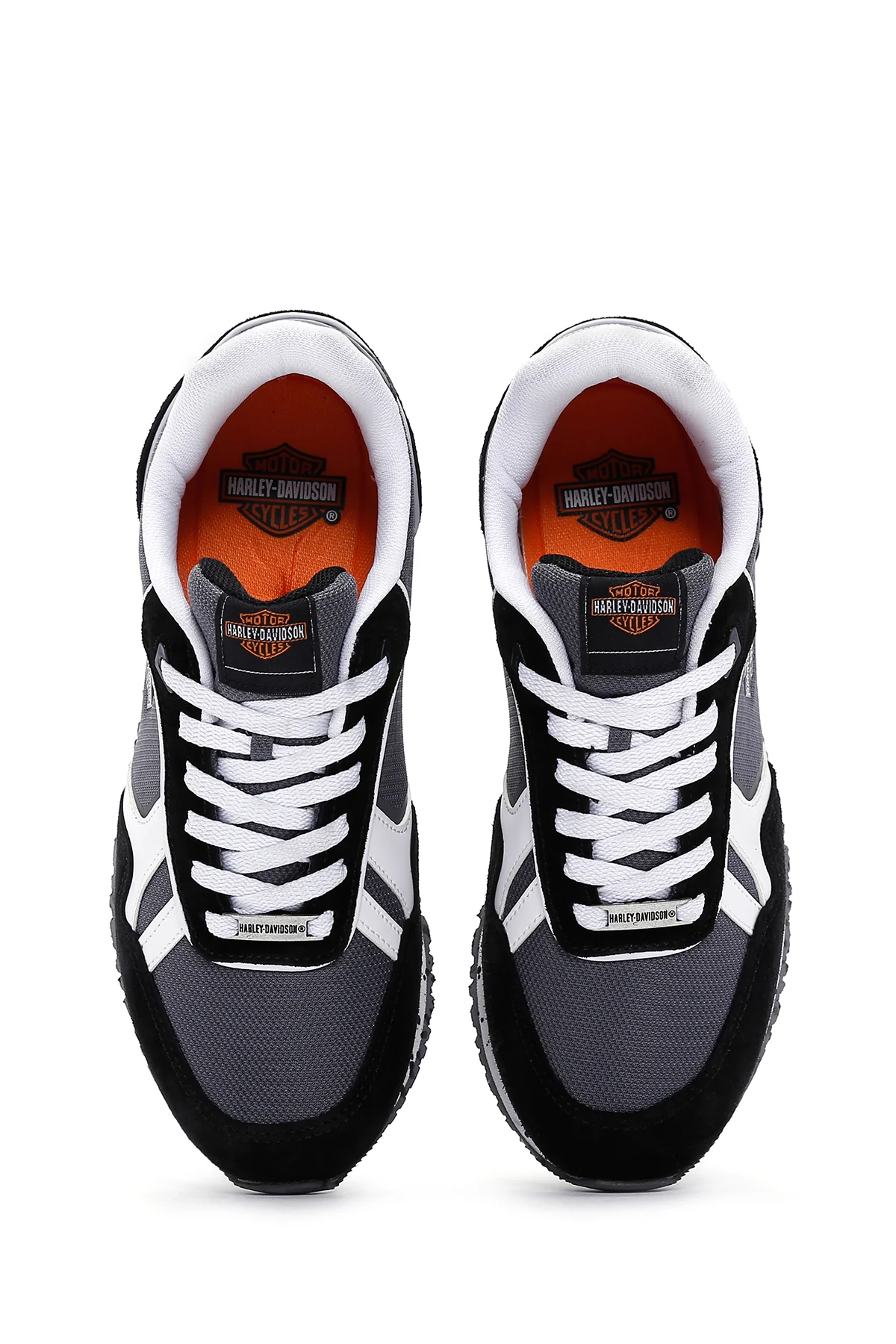 Harley Davidson Kadın Chevelle Siyah Süet Detaylı Sneaker - Image 6