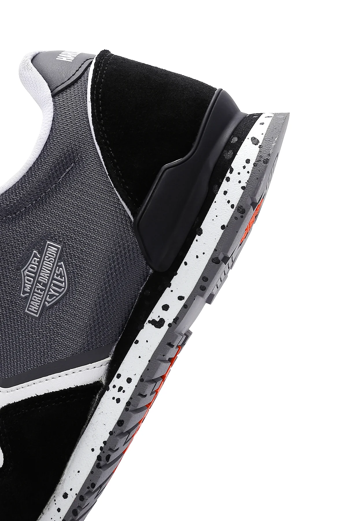 Harley Davidson Kadın Chevelle Siyah Süet Detaylı Sneaker - Image 7