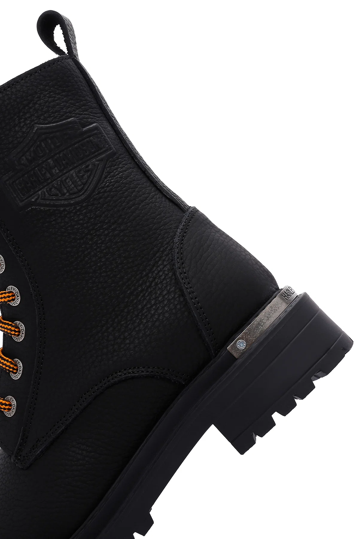 Harley Davidson Kadın Siyah Baskılı Deri Rebel Postal Bot - Image 7