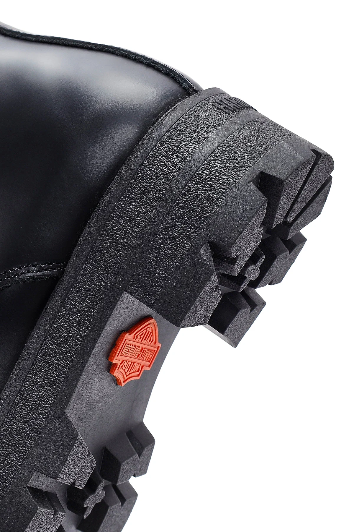 Harley Davidson Kadın Siyah Carrie Bağcıklı Fermuar Detaylı Deri Postal Bot - Image 9