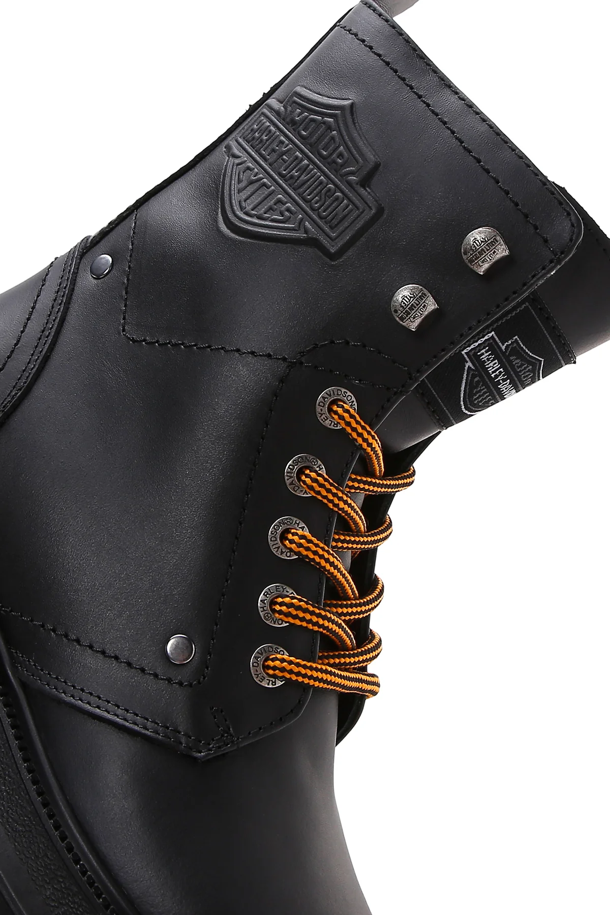 Harley Davidson Kadın Siyah Dearie Deri Postal Bot - Image 11