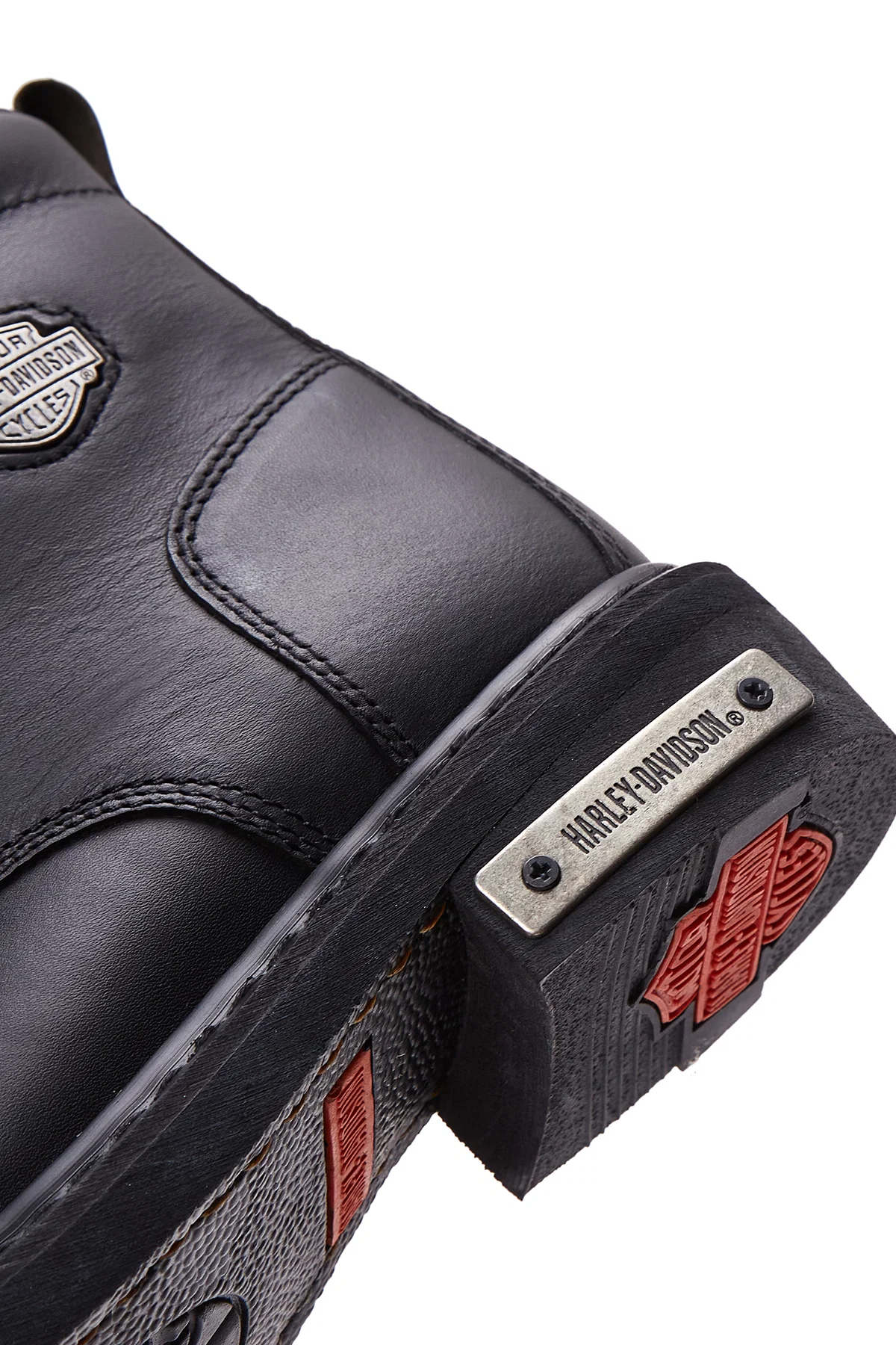 Harley Davidson Kadın Siyah Deri Gibson Postal Bot - Image 8