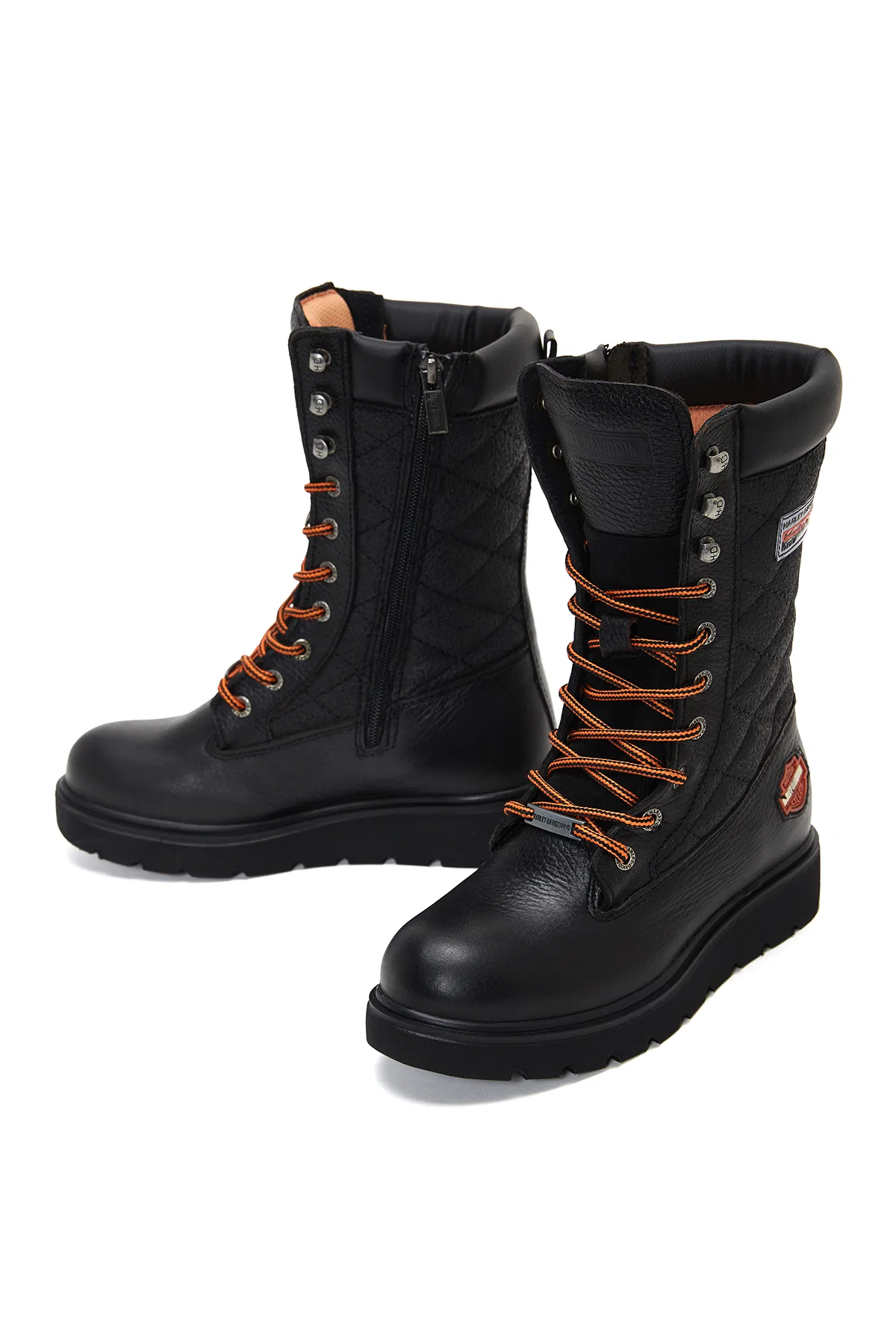 Harley Davidson Kadın Siyah Katy Deri Bot - Image 3