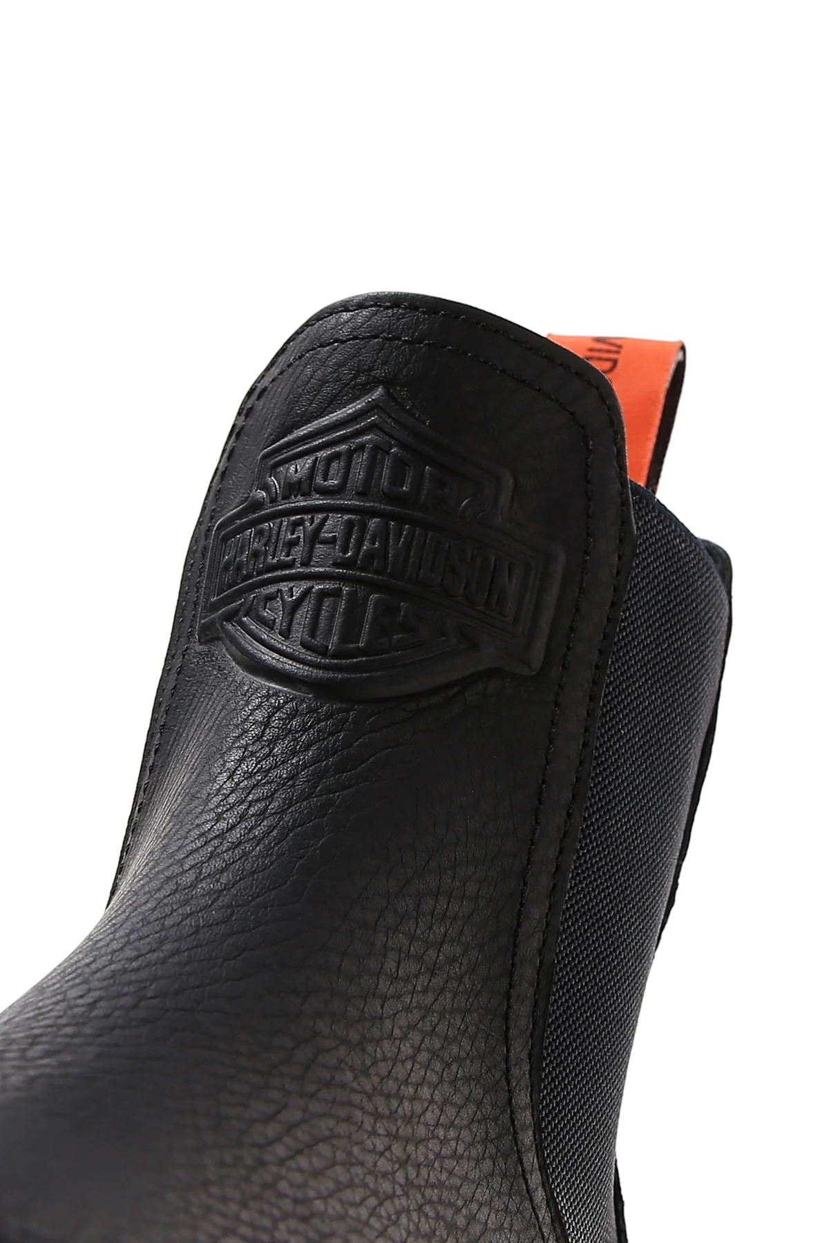 Harley Davidson Kadın Siyah Mourir Deri Chelsea Bot - Image 10