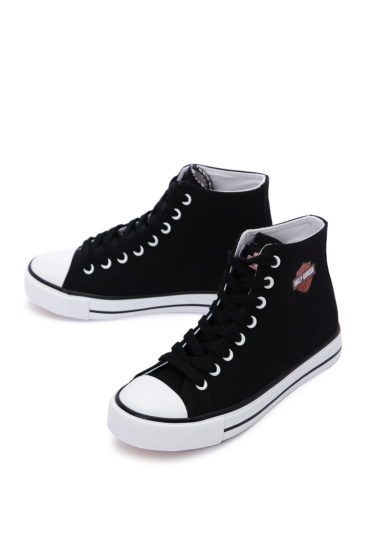 Harley Davidson Kadın Siyah Pittsburgh Bilekli Sneaker - Image 6