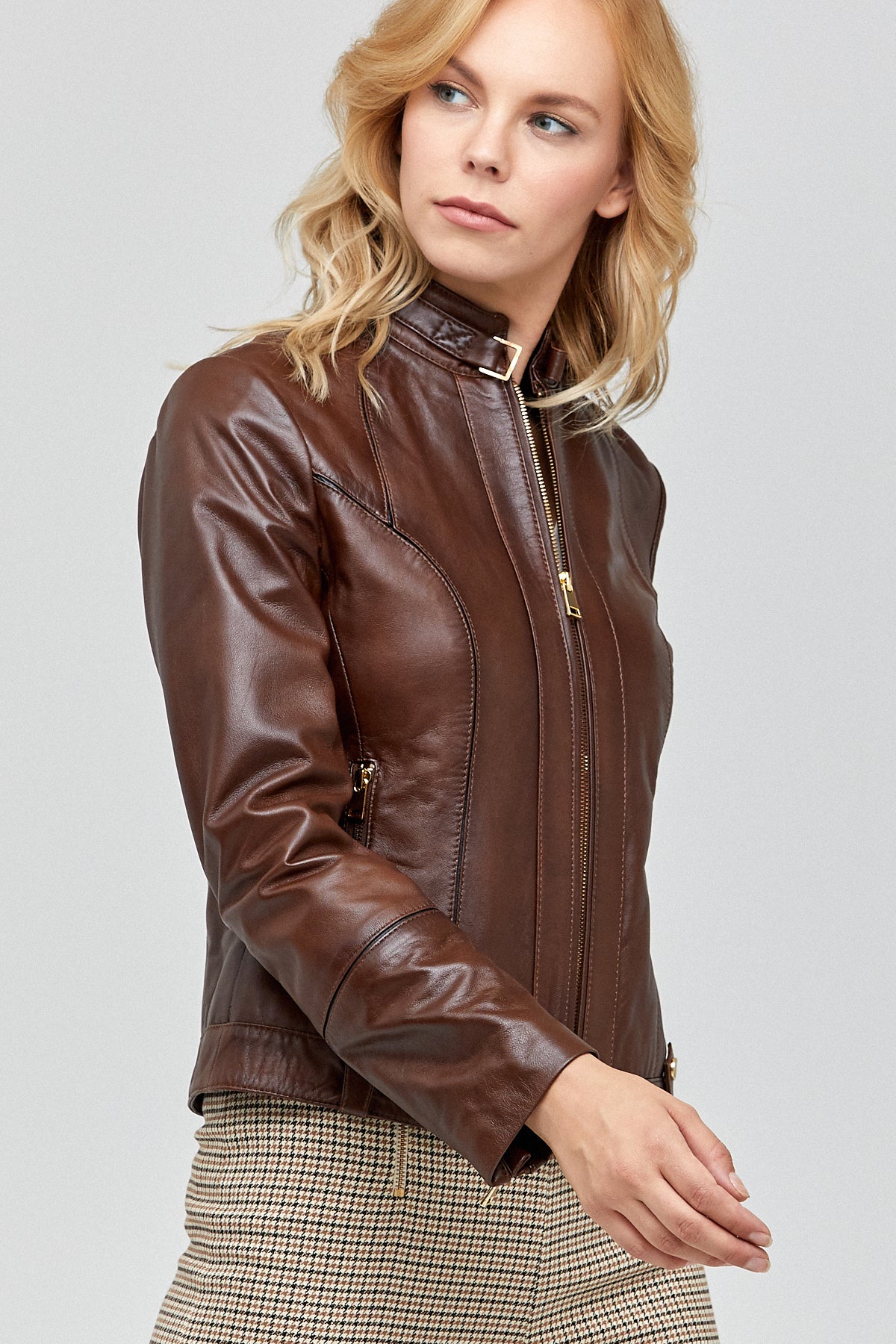 Irma Kadın Kahverengi Mont - Image 3