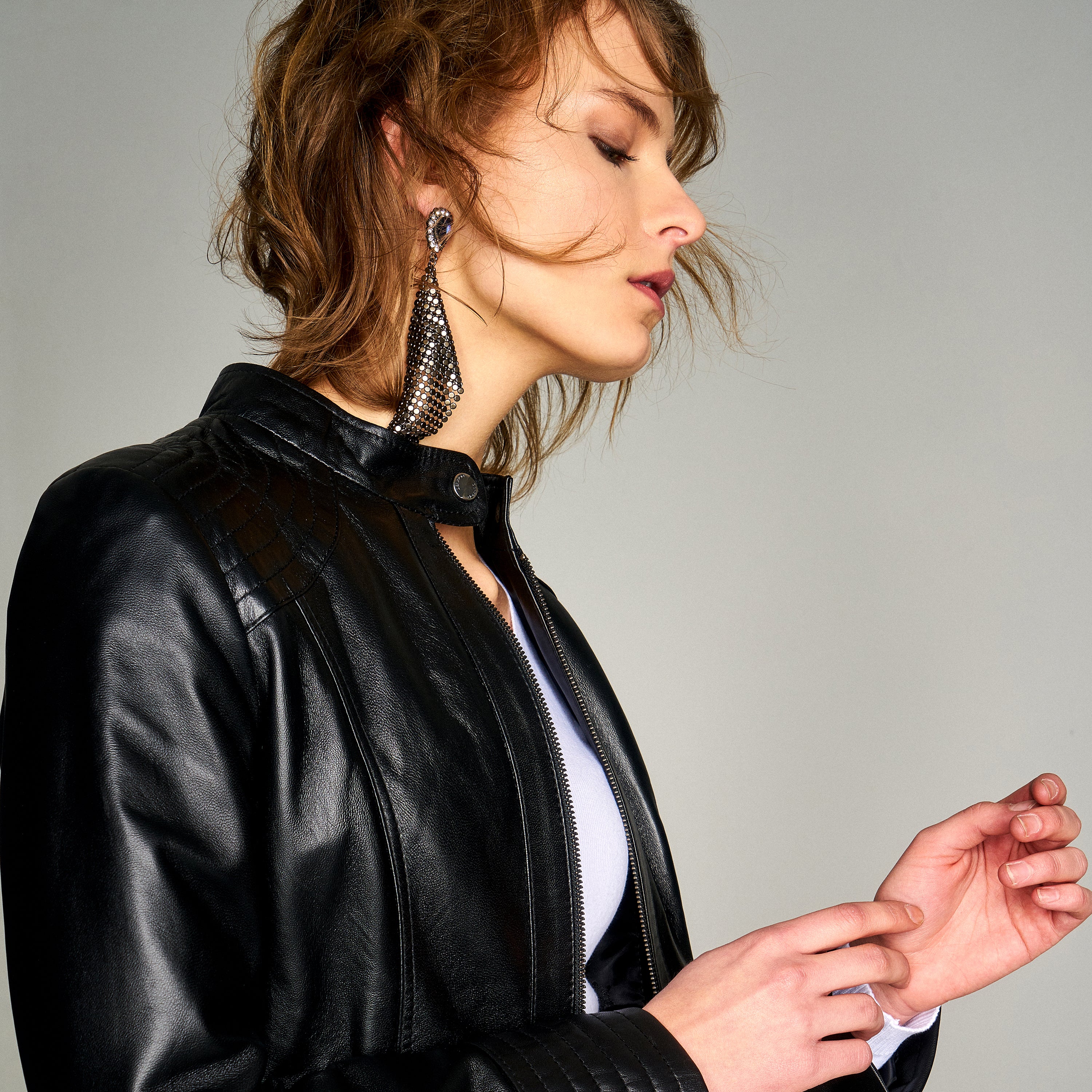 JANET KADIN DERİ CEKET - Image 12