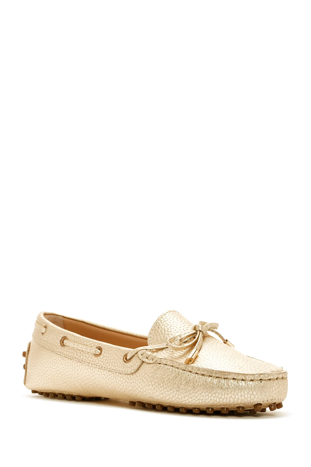 Kadın Altın Deri Loafer - Image 6