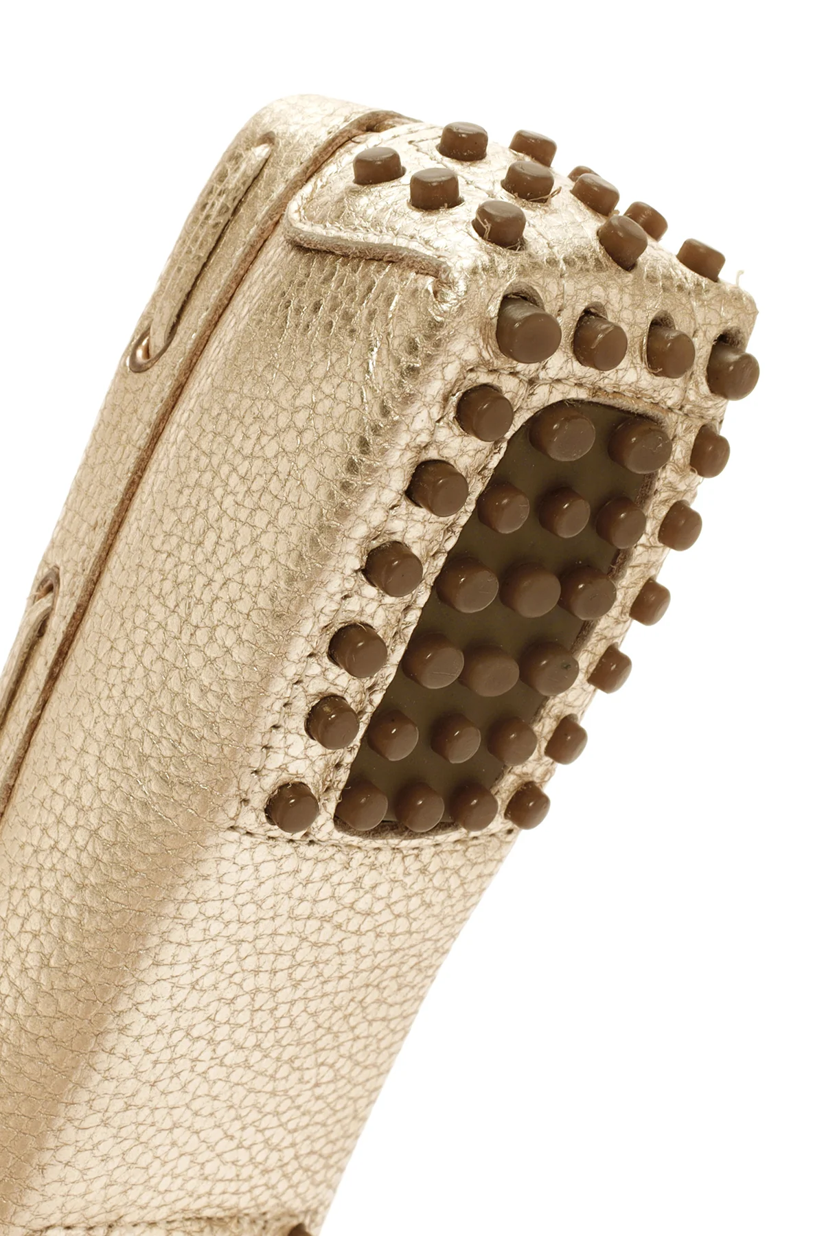 Kadın Altın Deri Loafer - Image 8