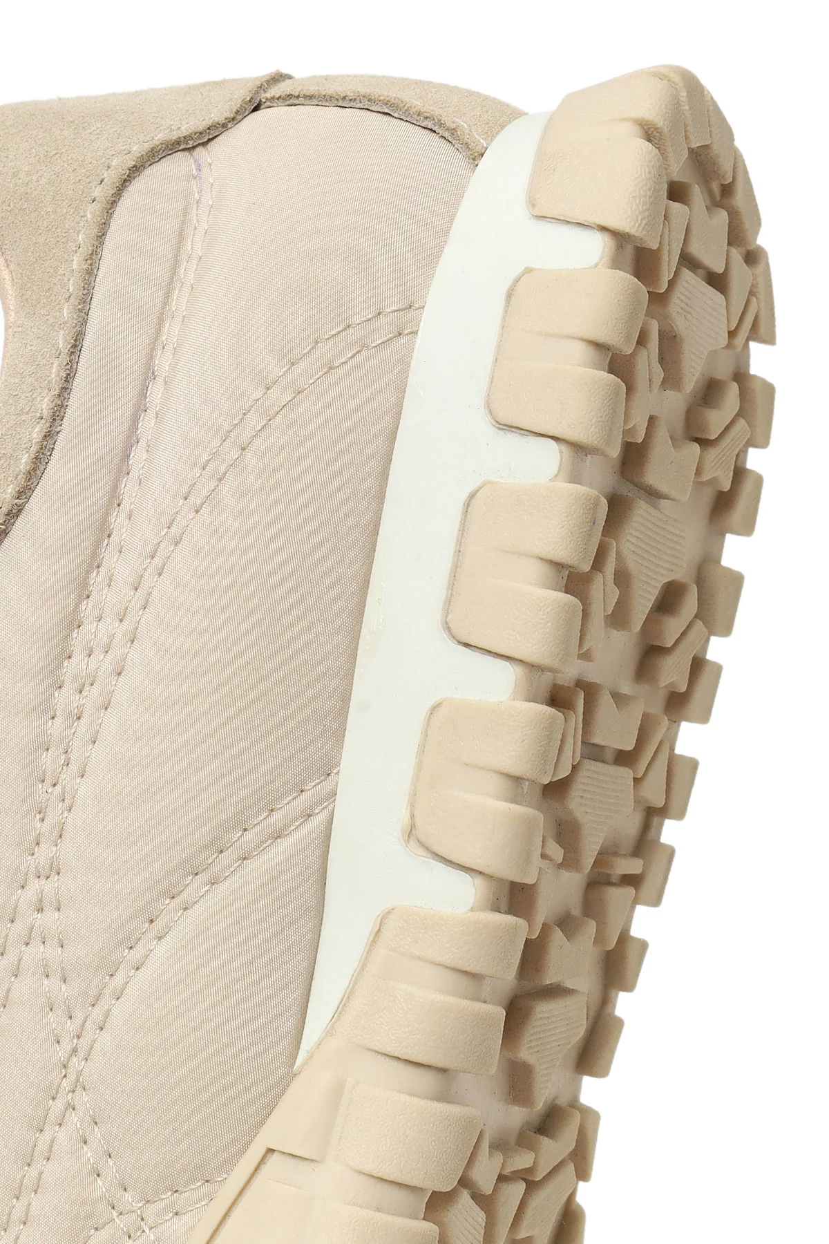 Kadın Bej Bağcıklı Deri Sneaker - Image 9