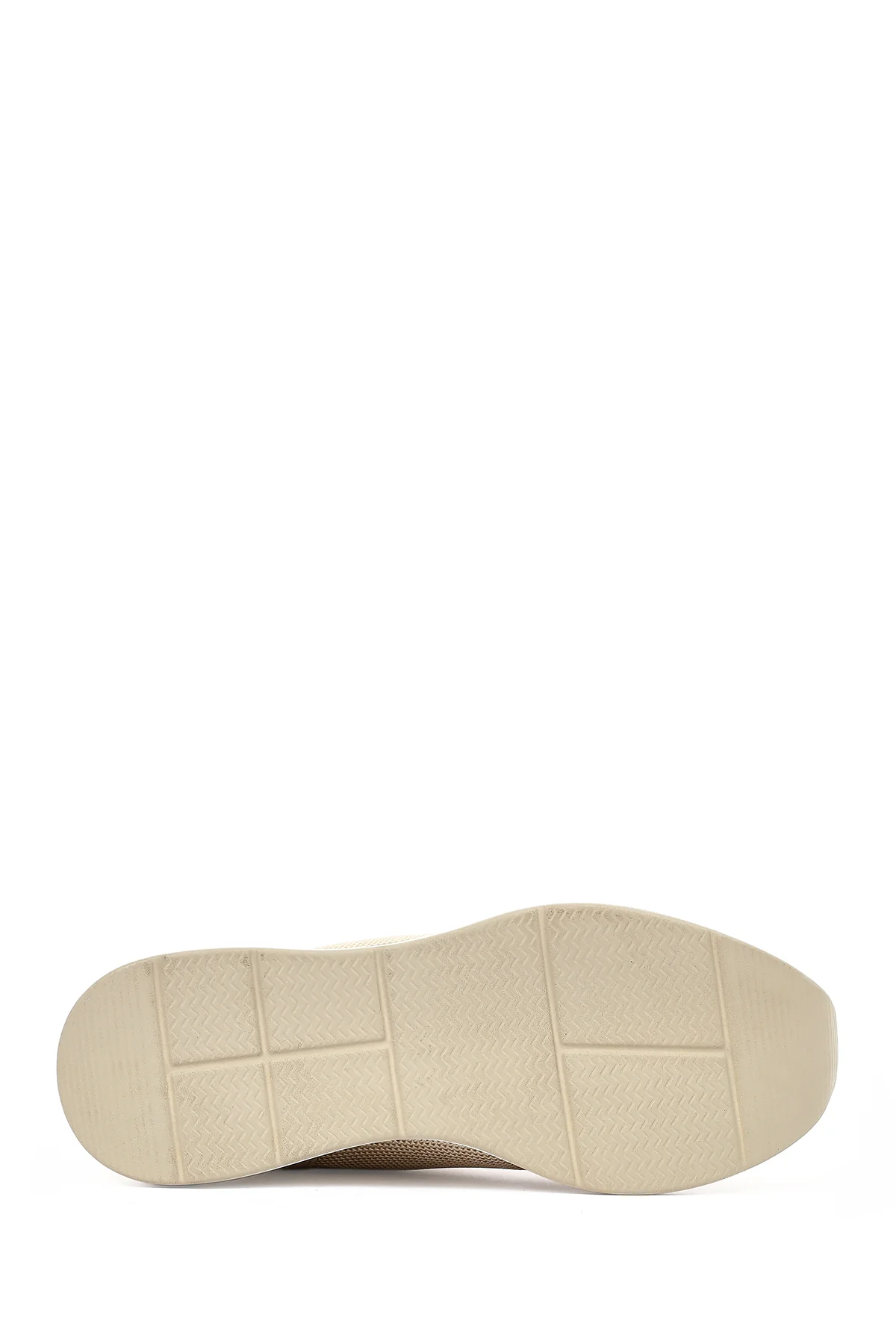 Kadın Bej Bağcıklı Dolgu Topuklu Sneaker - Image 5