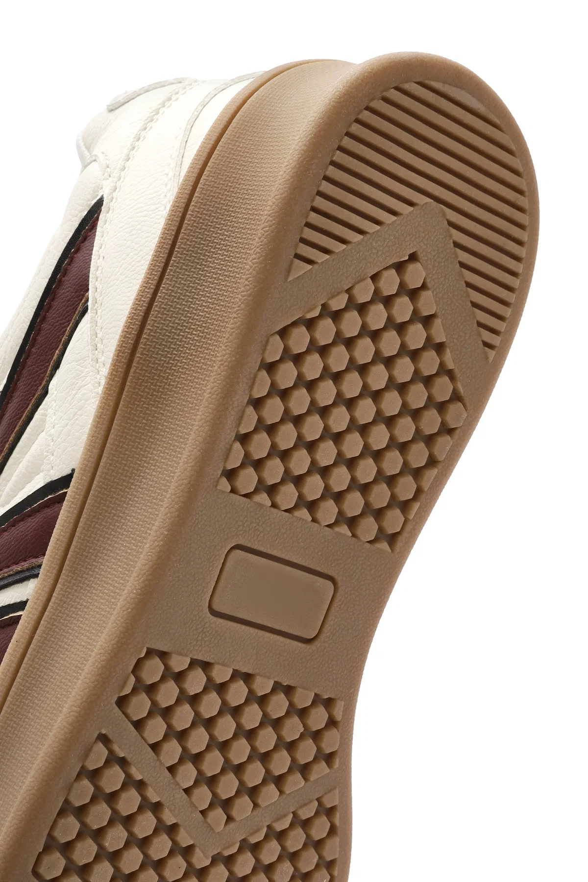 Kadın Bej Bağcıklı Sneaker - Image 8