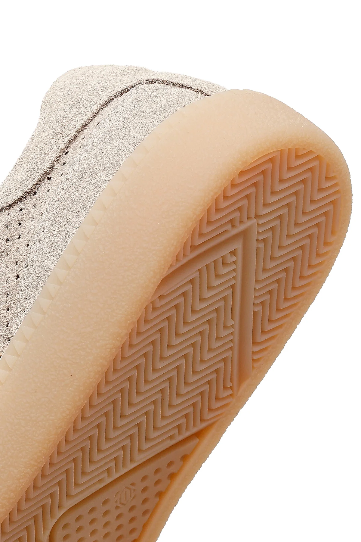 Kadın Bej Bağcıklı Süet Deri Sneaker - Image 8