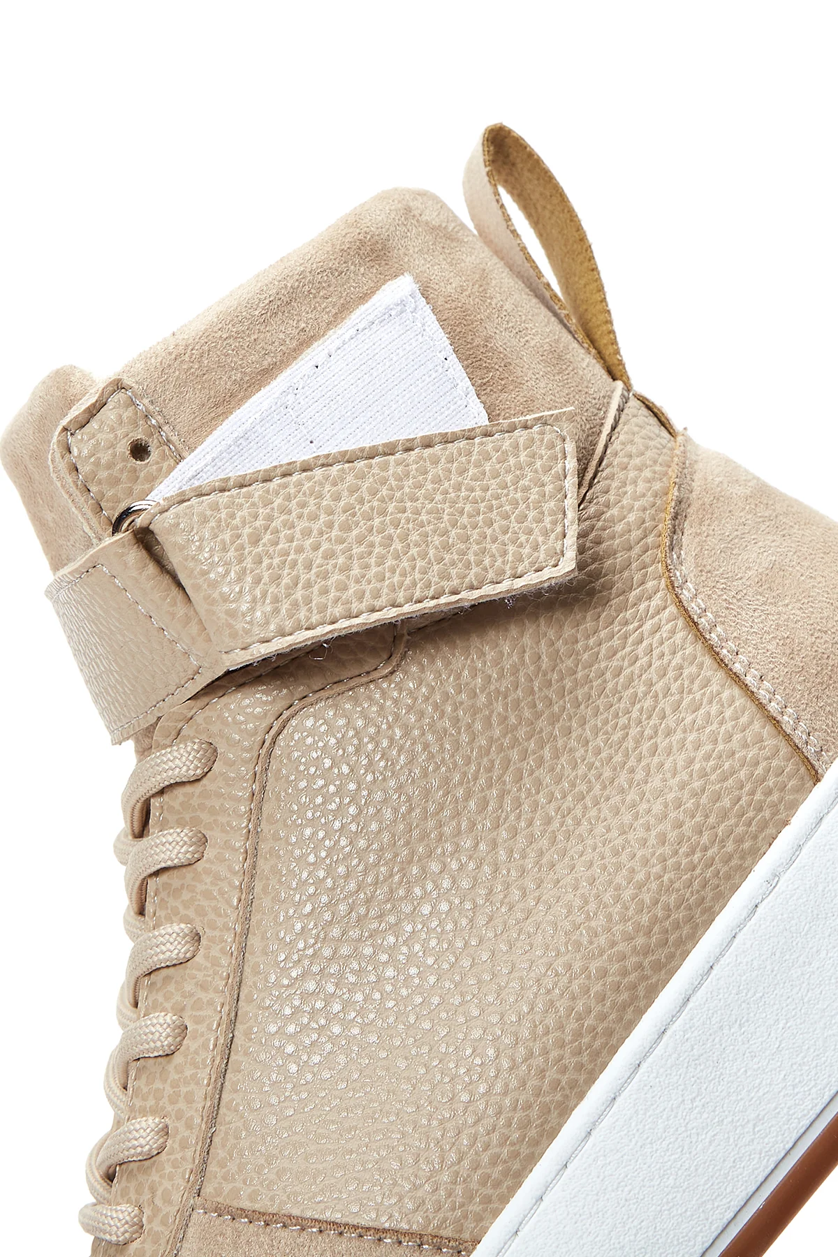Kadın Bej Bilekli Sneaker - Image 7