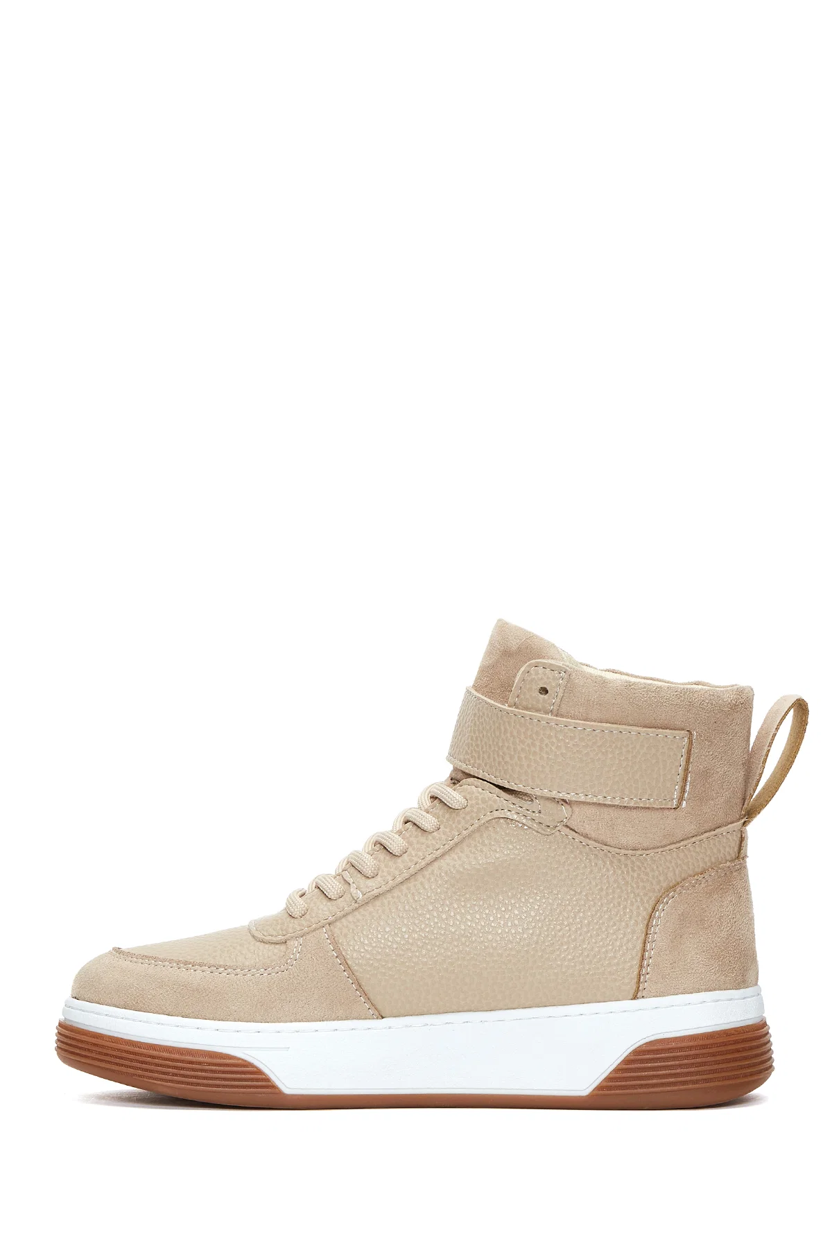Kadın Bej Bilekli Sneaker - Image 2