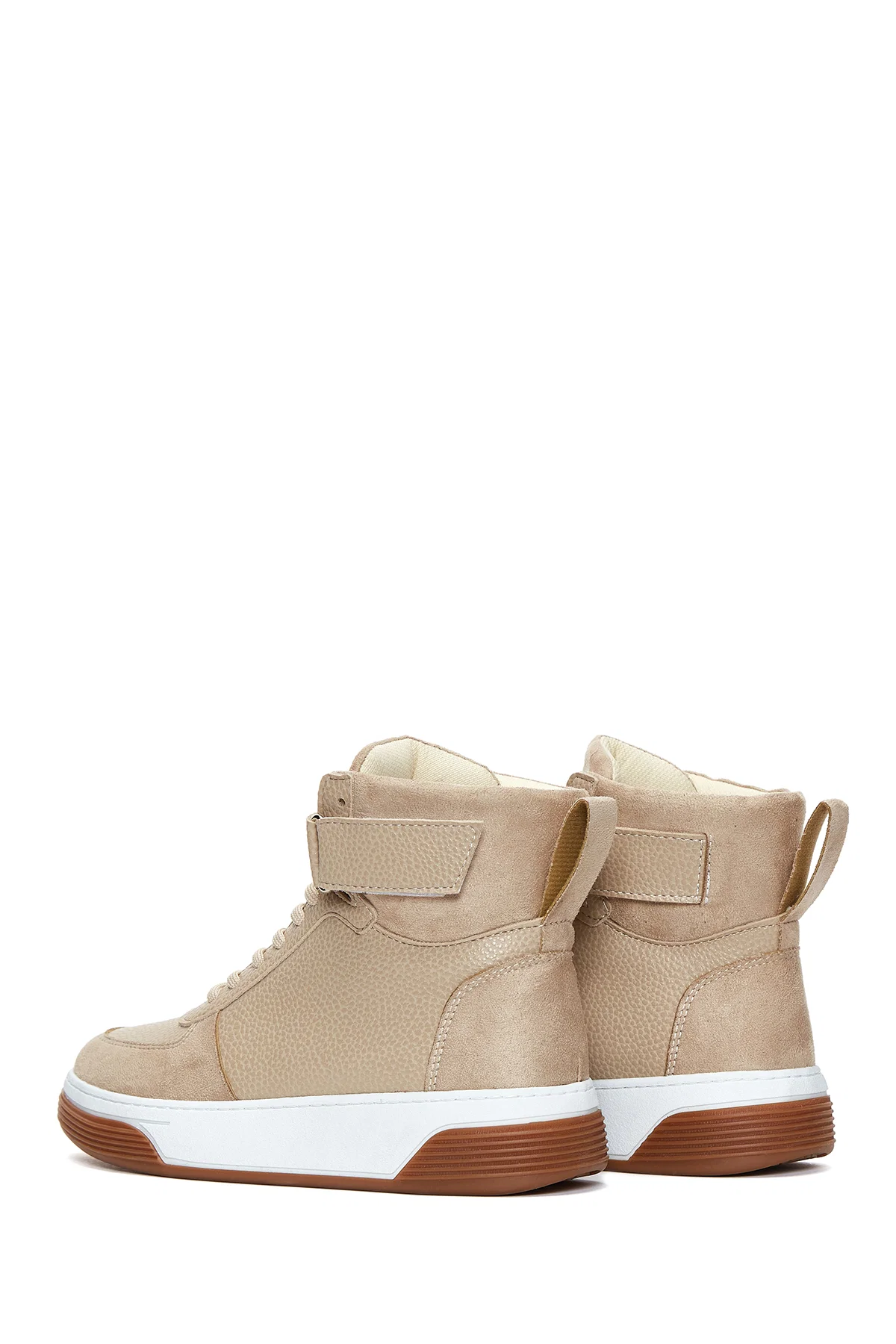 Kadın Bej Bilekli Sneaker - Image 5
