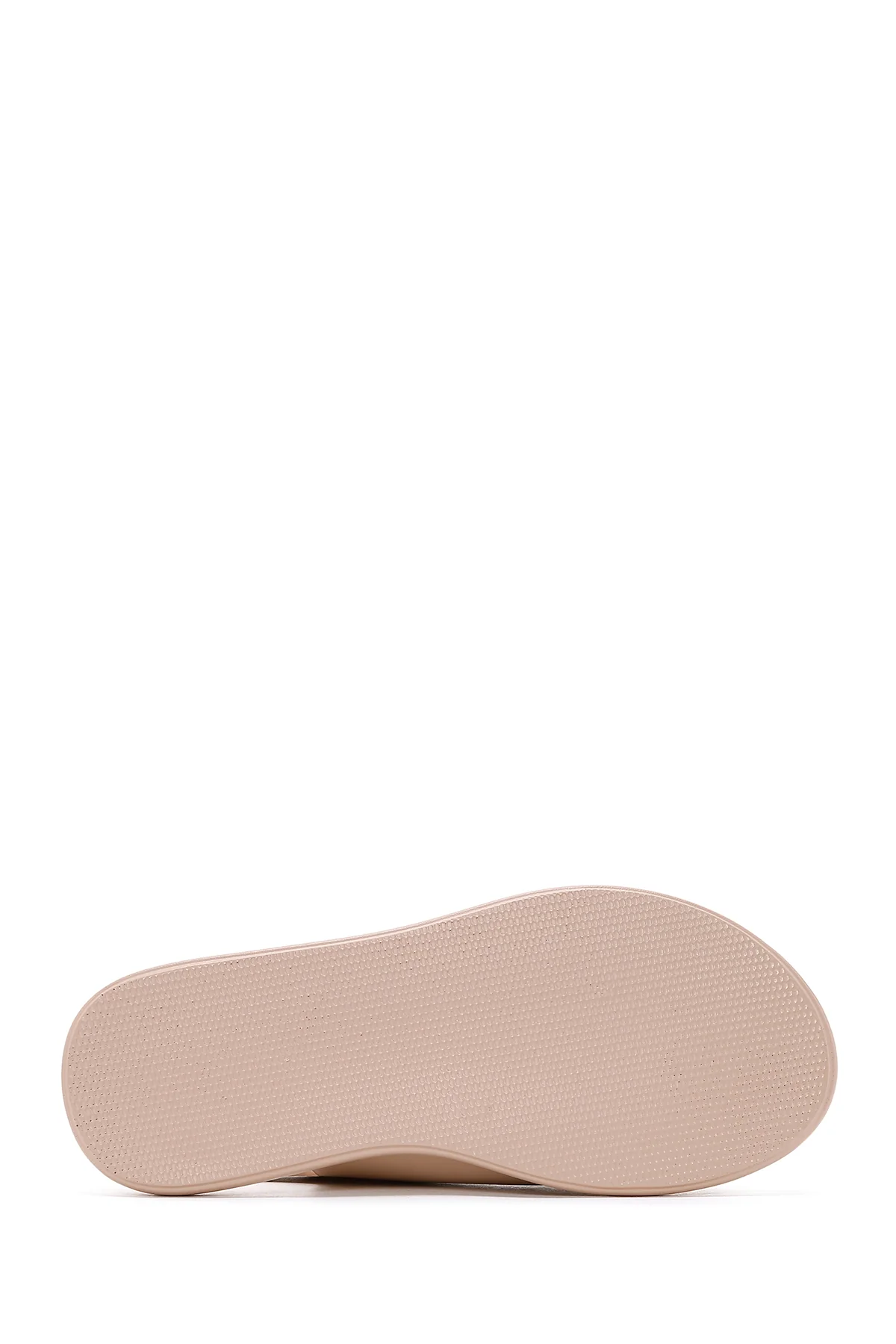 Kadın Bej Çift Tokalı Comfort Sandalet - Image 4