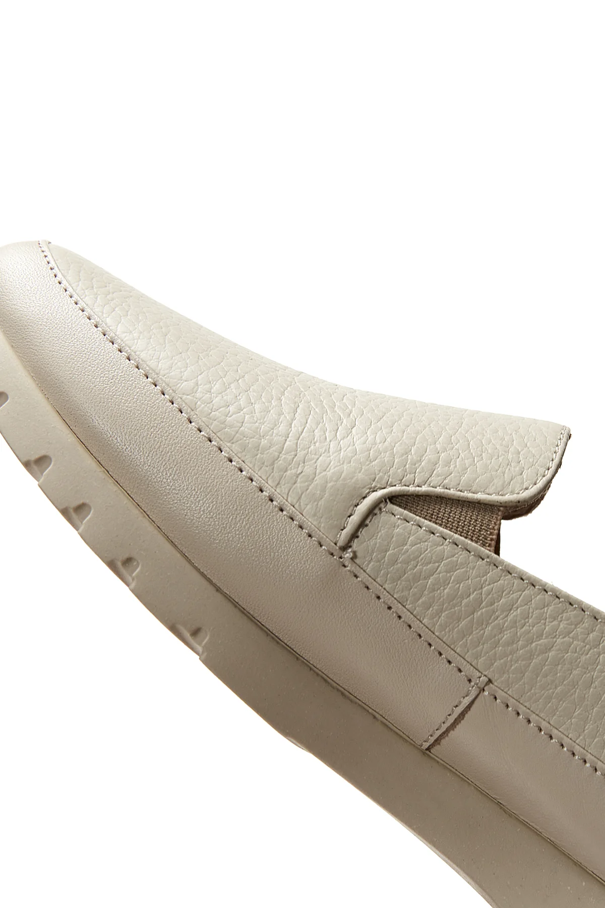 Kadın Bej Deri Comfort Loafer - Image 8