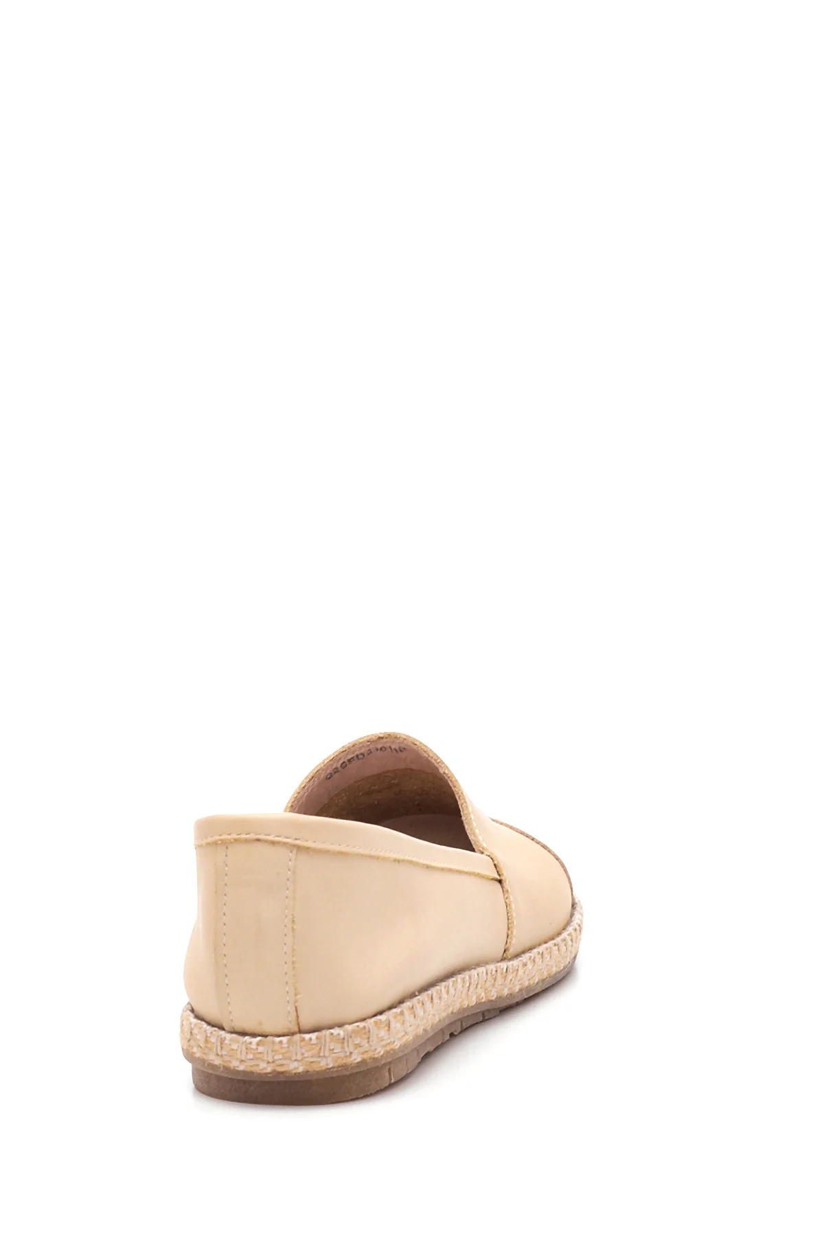 Kadın Bej Deri Espadril - Image 5